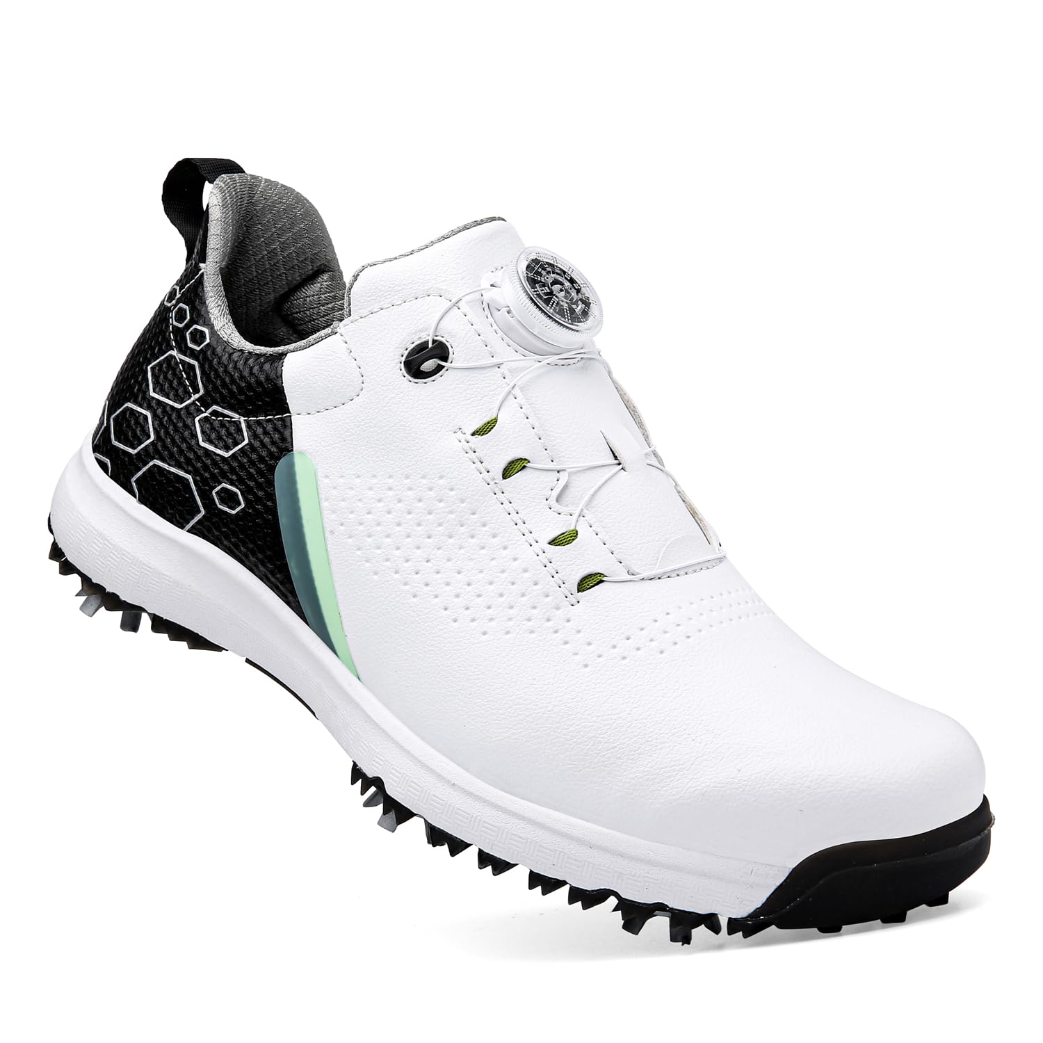 Ybberik Women's Spiked Golf Shoes - Waterproof & Lightweight Ladies Golf Footwear for Comfortable Play on Wet Grass & Golf Course