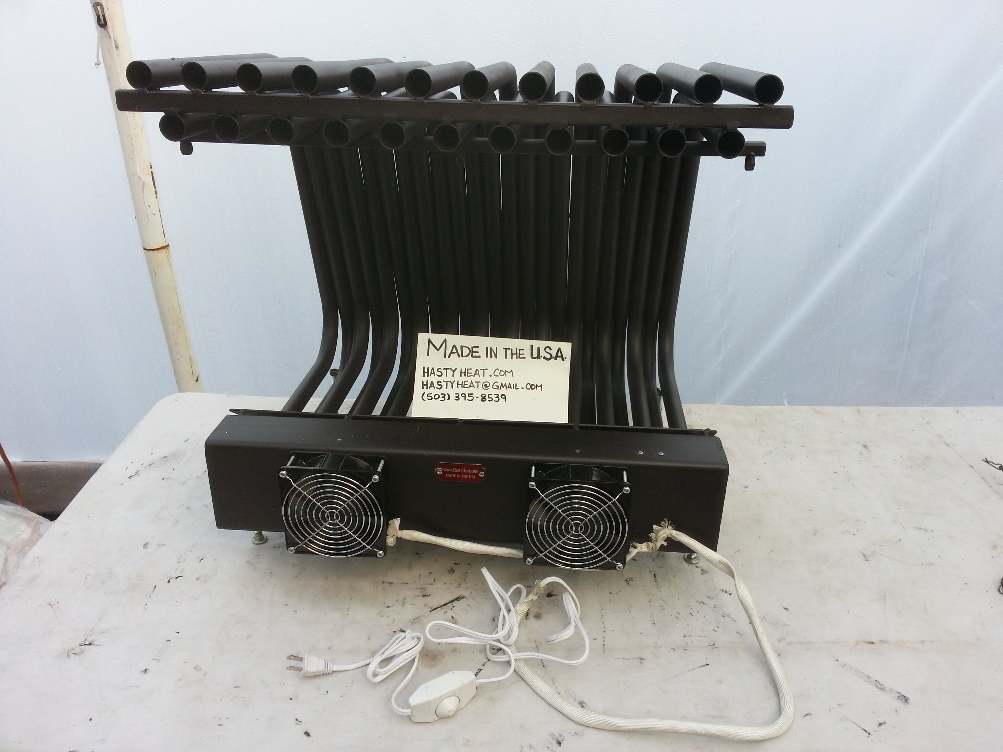 High-Efficiency Large Double Row Tubular Blower Fireplace Grate Heat Exchanger - Perfect for Home Heating & Energy Savings