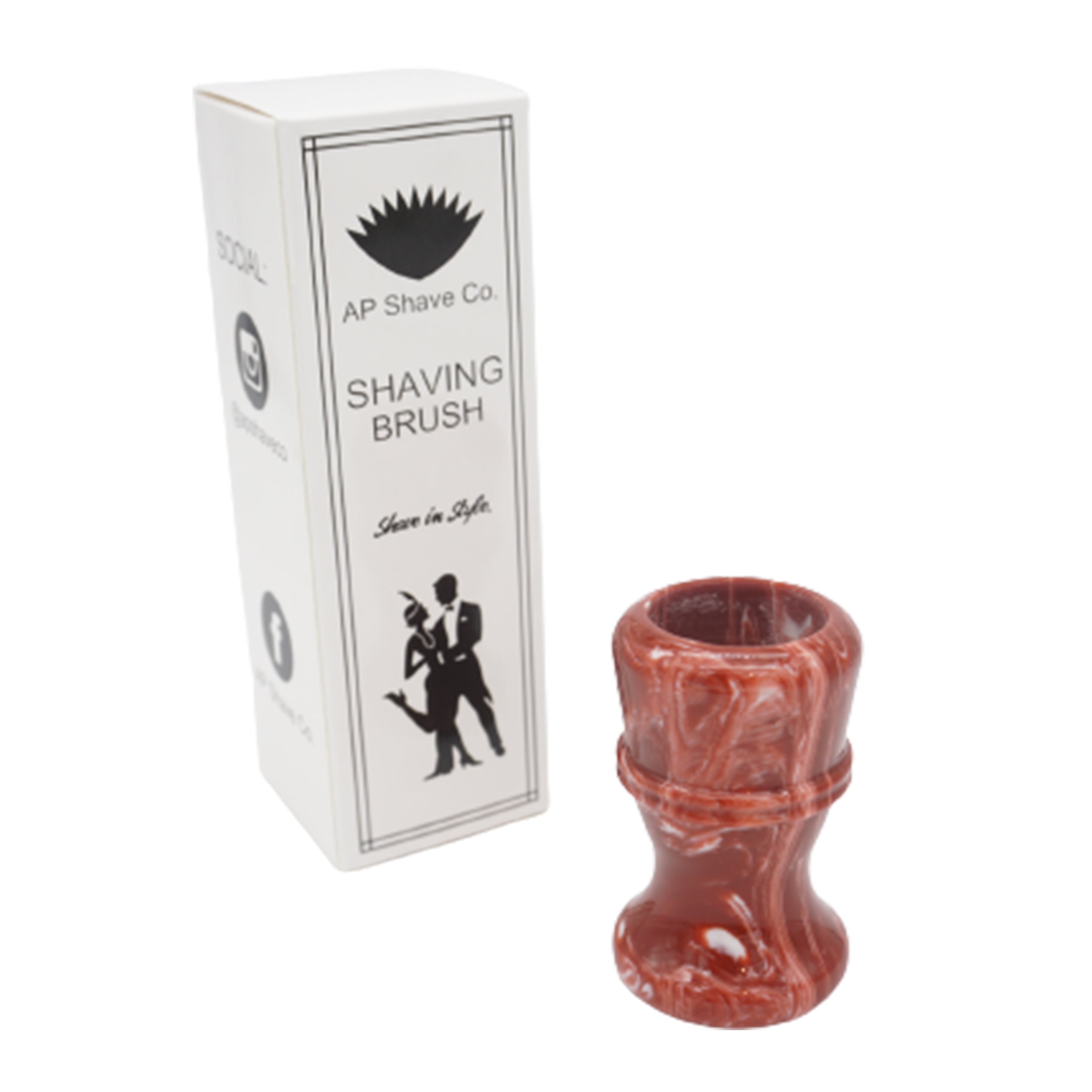 Premium Strawberry Cream Handmade Shaving Brush Handle - Fits 24mm & 26mm Knots - Perfect for Wet Shaving, Grooming Kits & Luxury Bathroom Accessories
