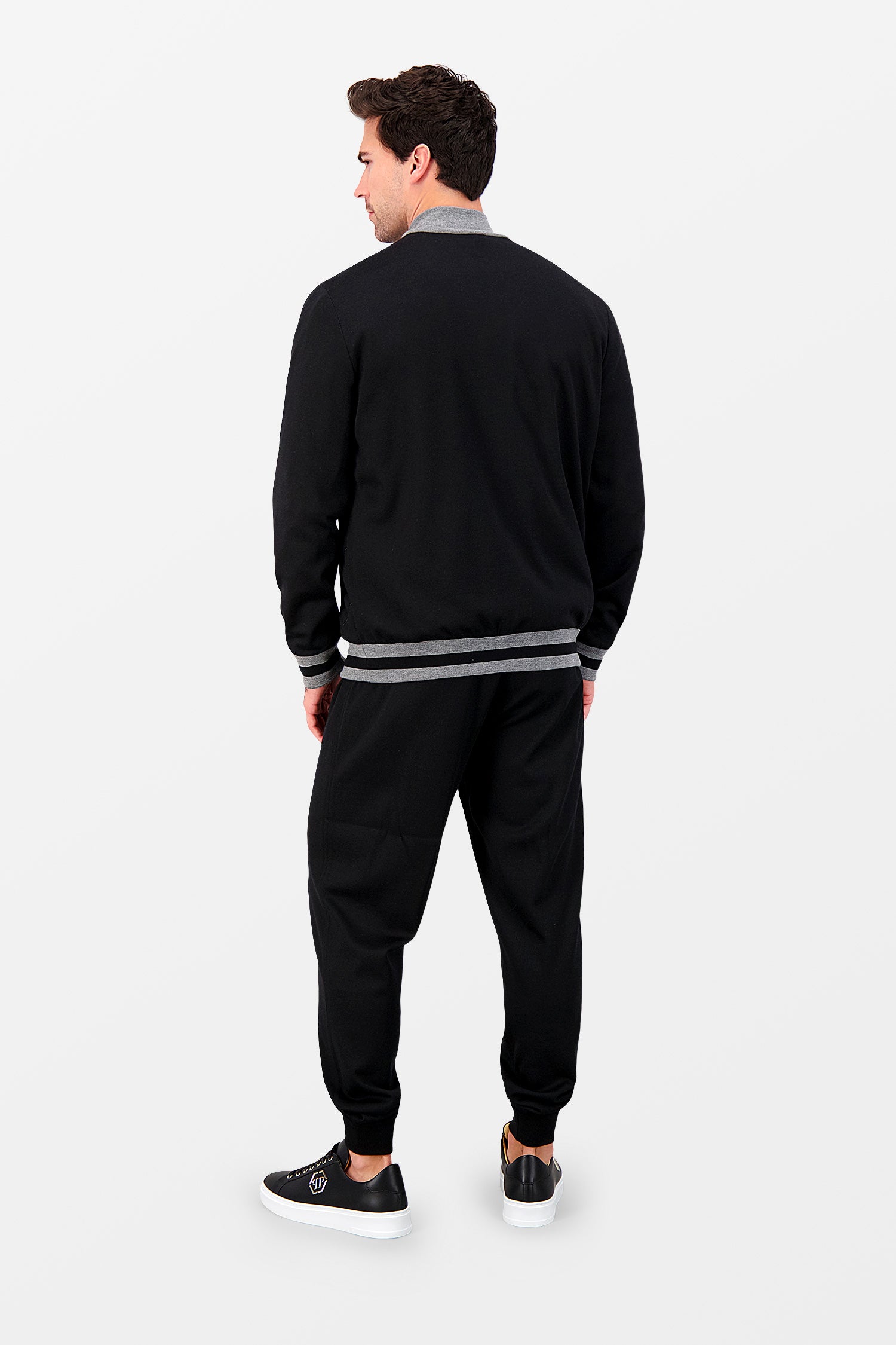 Zilli Black Jogging Tracksuit for Men - Comfortable Running Suit with Pockets - Perfect for Gym, Workout & Casual Wear