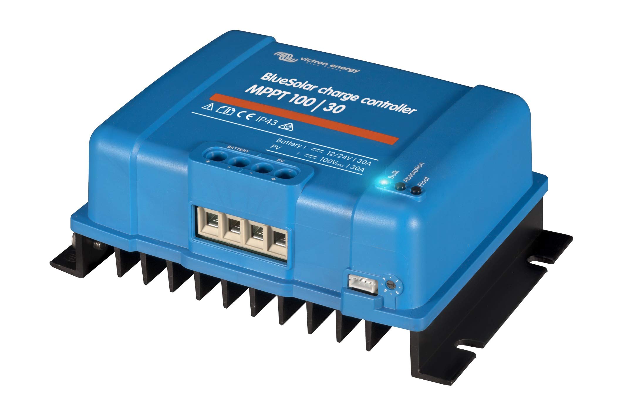 Victron Energy BlueSolar MPPT 100V 30A Solar Charge Controller for 12V/24V Batteries - Perfect for RV, Marine, Off-Grid & Home Solar Power Systems