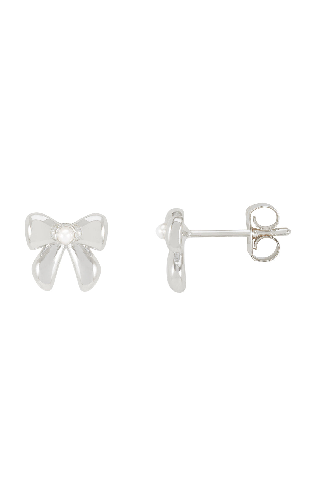 Elegant Pearl Bow Stud Earrings for Women - Dainty & Stylish Jewelry Gift for Brides, Party, or Everyday Wear