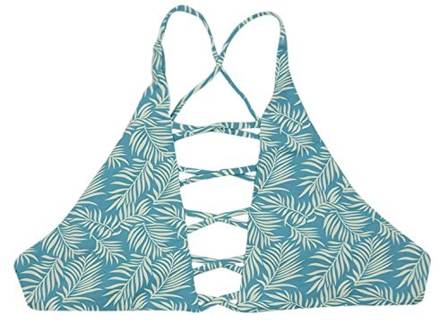 Zigzag-halter Style - Blue Leaves