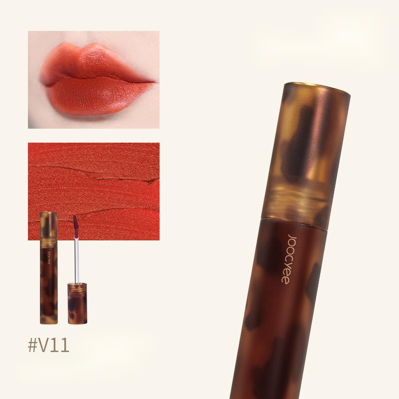 JOOCYEE Tortoise Shell Liquid Lipstick - Long Lasting Matte Lipstick, Vegan & Cruelty-Free, Hydrating Lip Gloss - Perfect for Everyday Wear, Date Night & Special Occasions