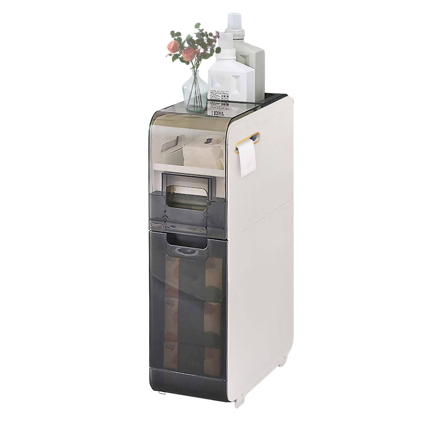 Narrow Slim Bathroom Storage Cabinet - 6.69