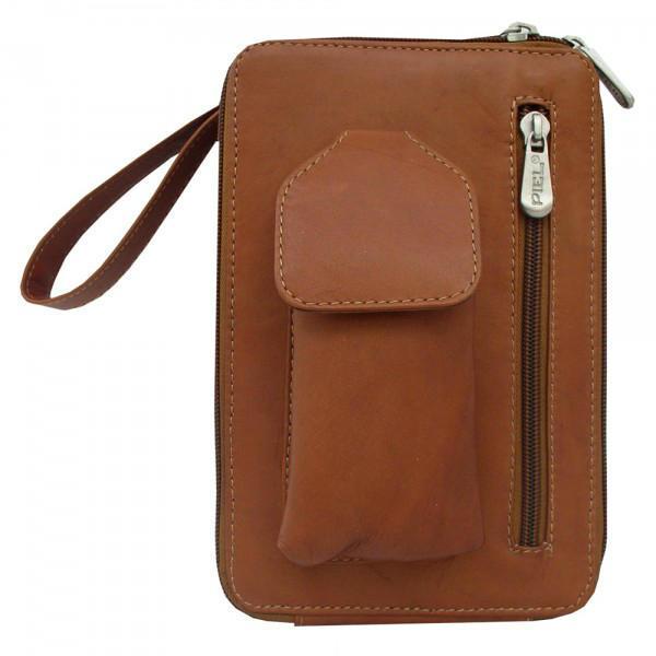 Premium Genuine Leather Organizer Bag for Men & Women - Travel, Office, and Everyday Use - Compact & Stylish Storage Solution for Wallets, Keys, and Essentials