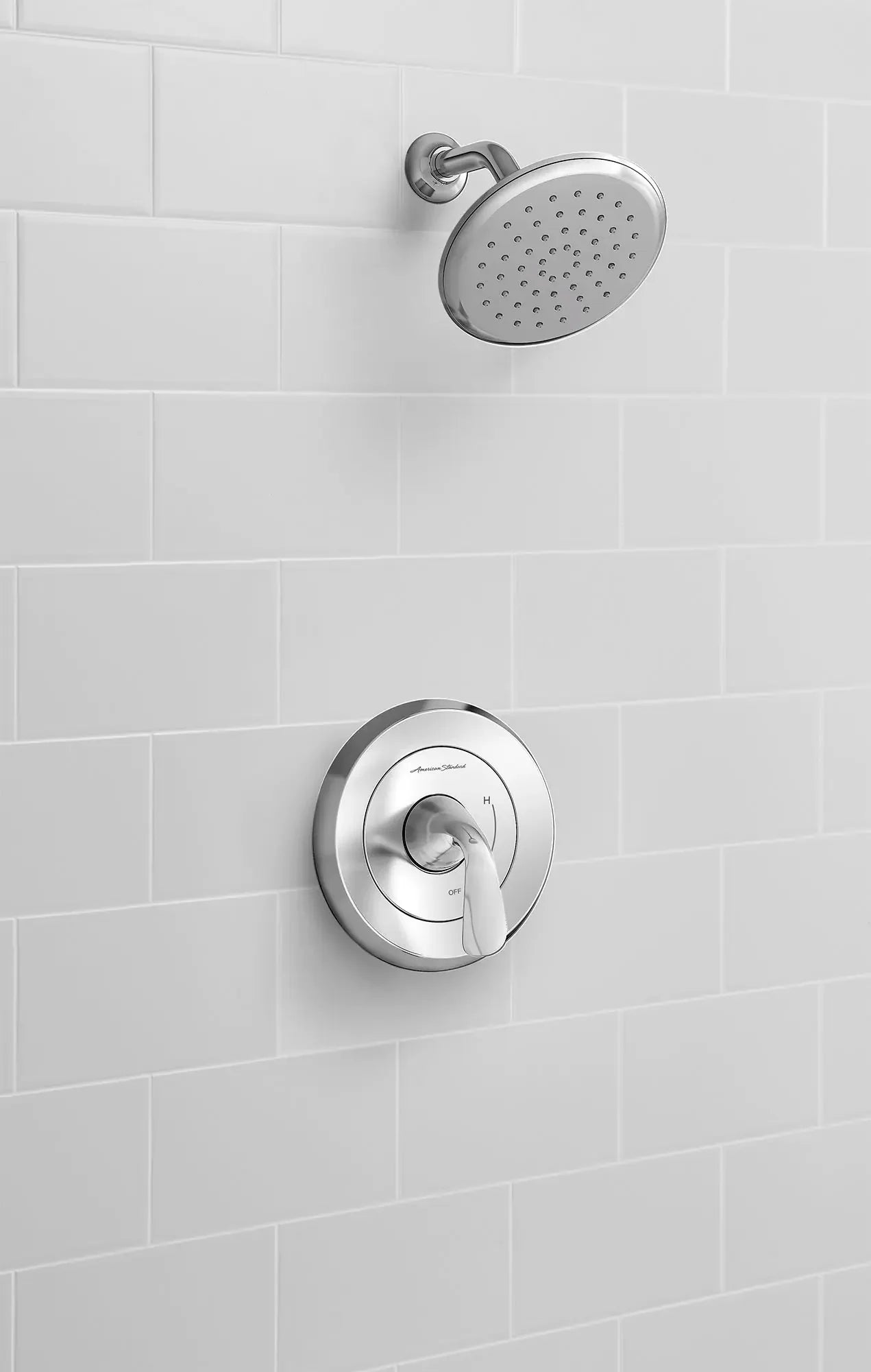 Fluent® 1.8 GPM/6.8 LPM Water Saving Shower Trim Kit with Double Ceramic Pressure Balance Cartridge & Lever Handle - Perfect for Eco-Friendly Bathroom Upgrades & Water Conservation