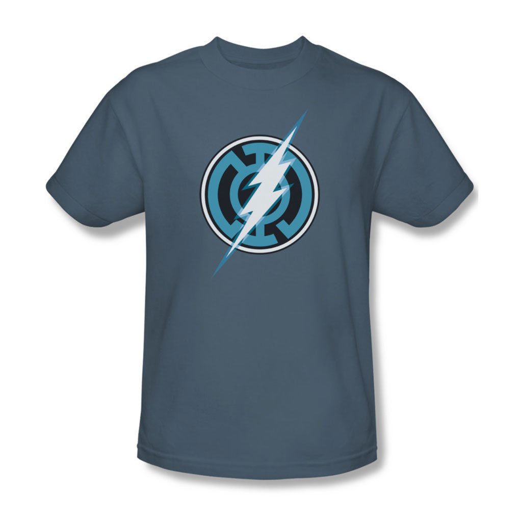 Blue Lantern Flash T-Shirt for Men | DC Comics Green Lantern Graphic Tee | Superhero Cosplay & Casual Wear