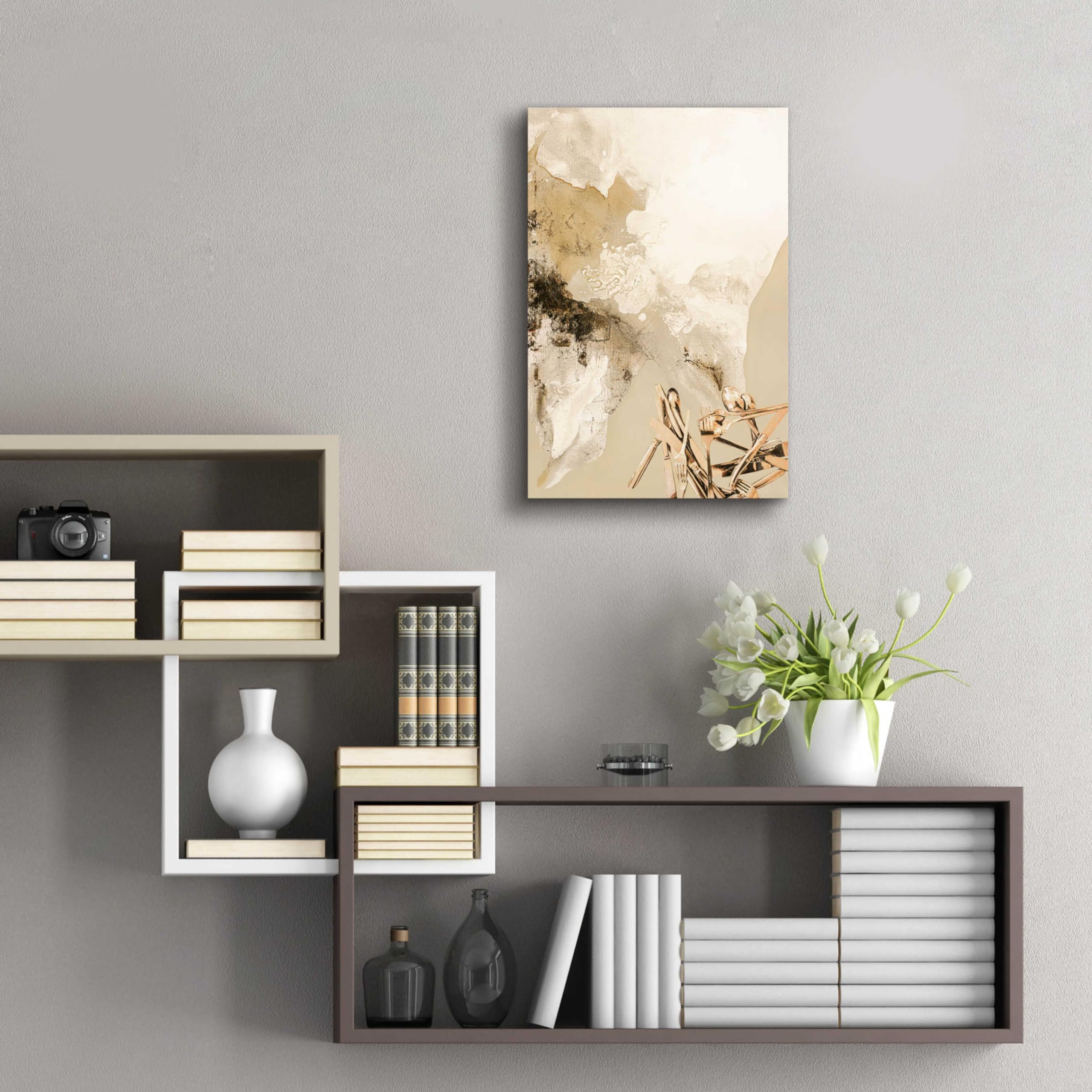 Epic Art 'The Art of Taste 5' by Design Fabrikken - 16x24 Inch Modern Acrylic Glass Wall Decor - Contemporary Home & Office Artwork for Living Room, Bedroom, or Dining Area