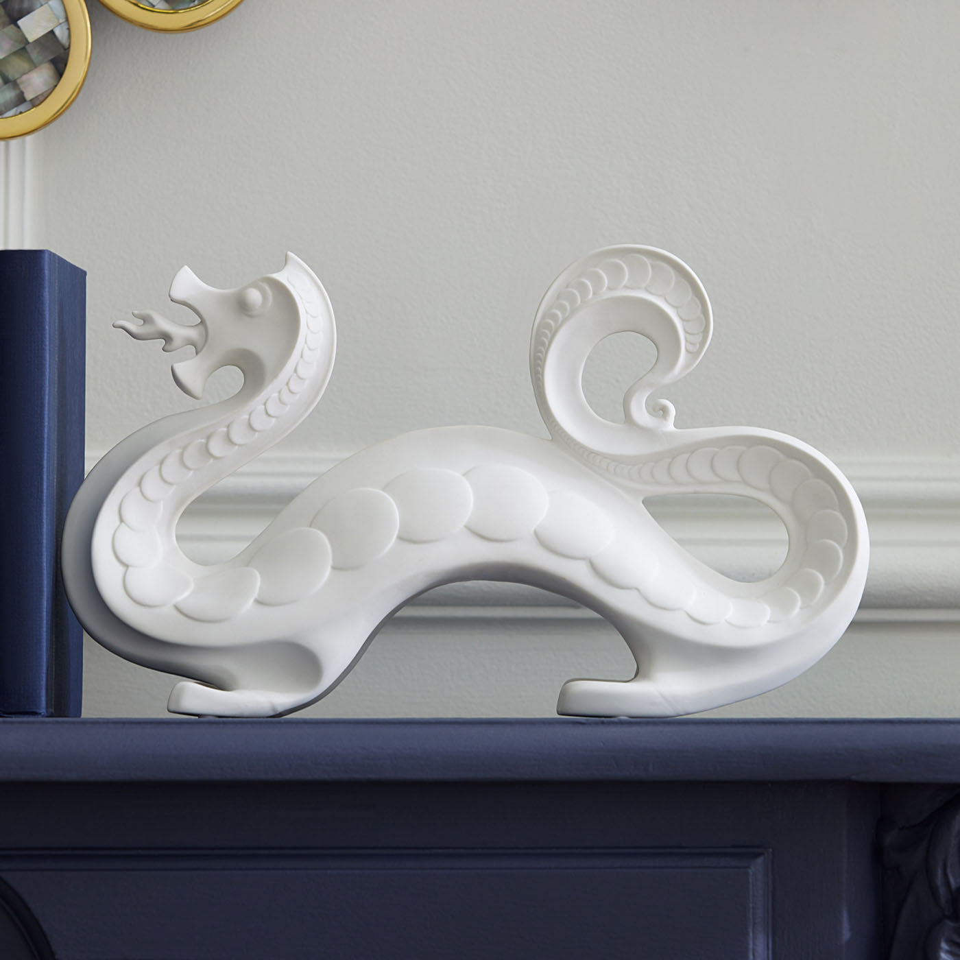 Mystical Dragon Figurine - Handcrafted Dragon Statue for Home Decor, Collectible Gift for Fantasy Lovers - Perfect for Shelf Display, Office Desk, or Medieval-Themed Room Decor