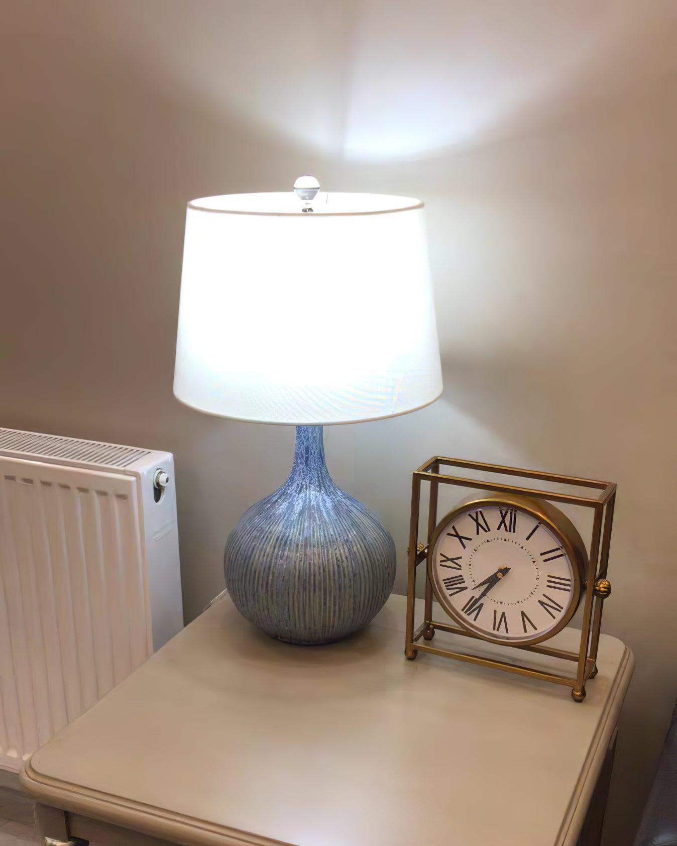 Kole Ceramic Table Lamp - Modern Home Decor for Living Room, Bedroom & Office - Stylish Lighting for Cozy Ambiance