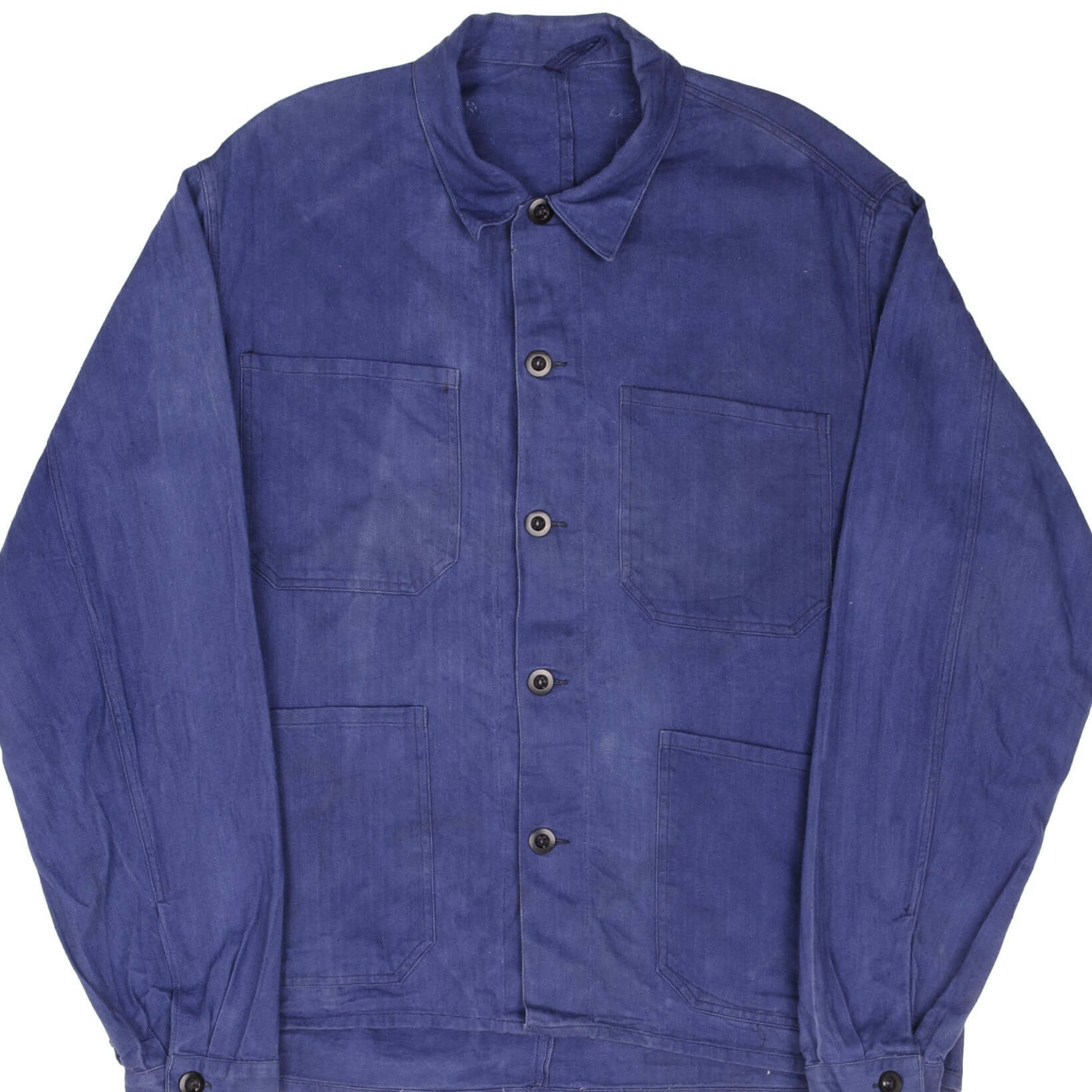 Vintage 1960s French HBT Workwear Jacket - Medium Size | Durable & Stylish for Outdoor Work, Hiking, and Retro Fashion