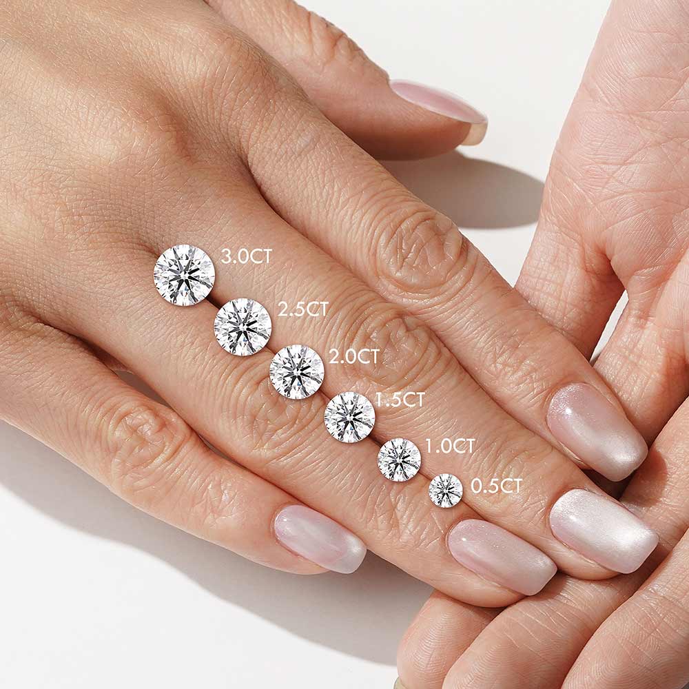 Exquisite Round Pave Moissanite Cathedral Engagement Ring with Hidden Halo - Perfect for Proposals, Weddings & Anniversary Gifts