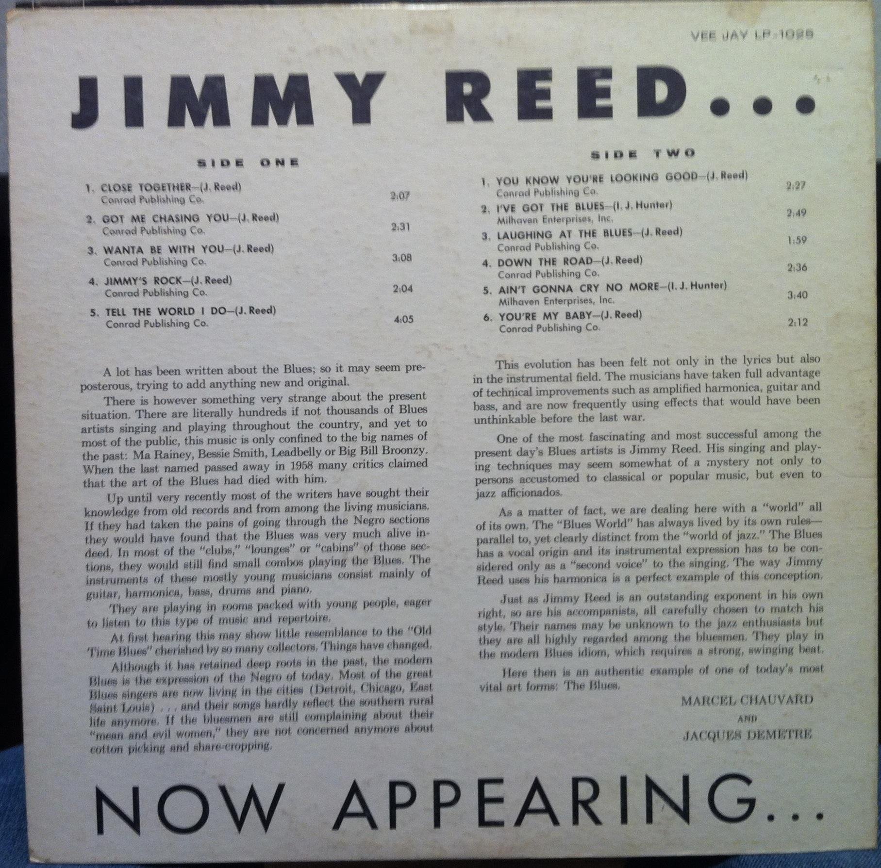 JIMMY REED NOW APPEARING Vintage Vinyl Record - Classic Blues Music LP for Collectors & Audiophiles - Perfect for Home Listening, Gifts & Music Enthusiasts