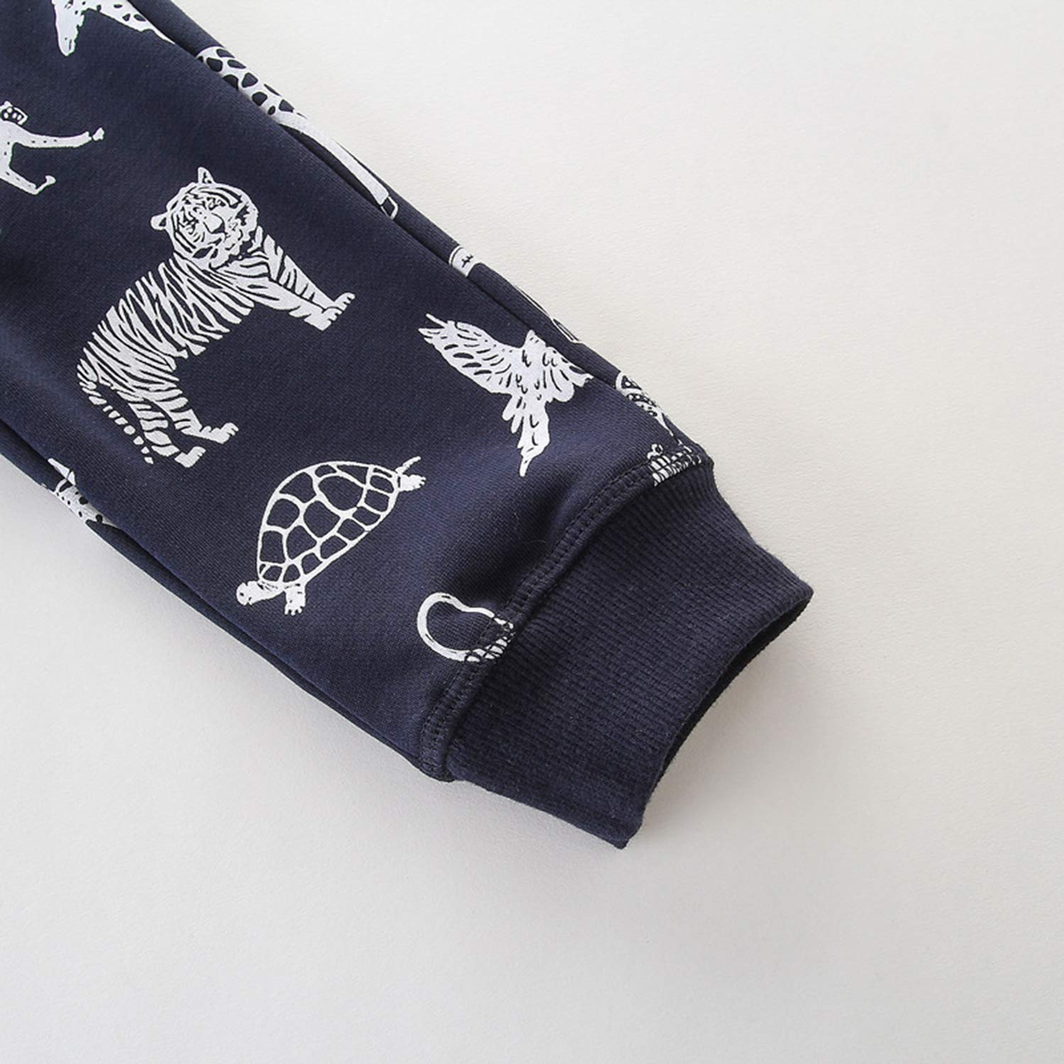Boys' Cartoon Printed Knit Elastic Pants - Soft Cotton Casual Sweatpants for Toddlers | Perfect for Playtime & Everyday Wear
