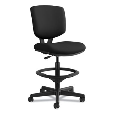 HON Volt Series Adjustable Task Stool with Steel Foot Ring - Ergonomic Office Chair for Home & Work - Perfect for Standing Desks, Workstations & Home Offices