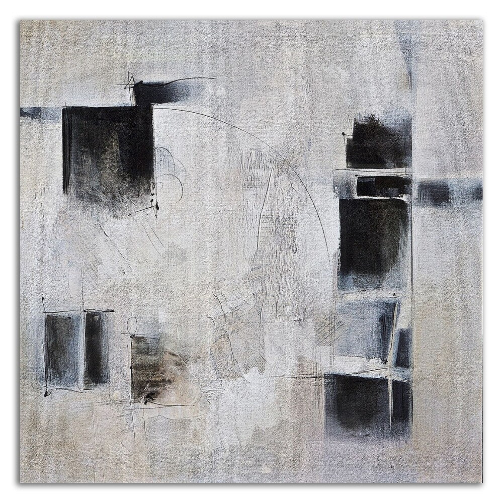 Black and White and In Between by Karen Hale - Premium Canvas Wall Art Print - Ready to Hang - Perfect for Living Room, Bedroom & Office Decor