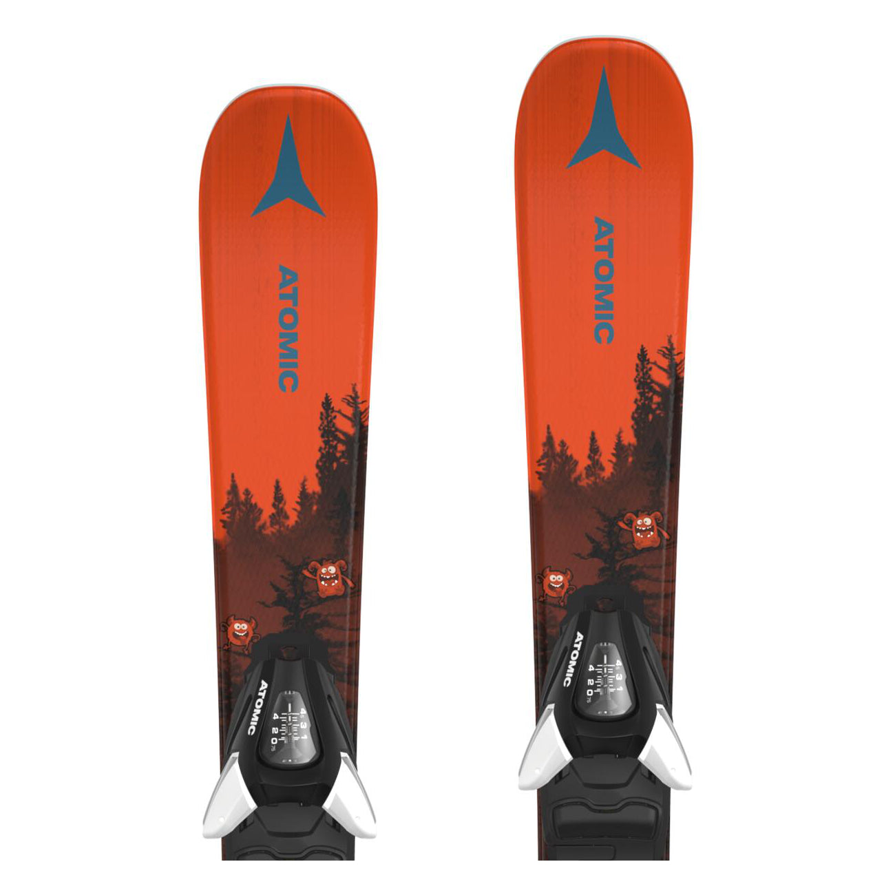 Atomic Junior Maverick System Skis 70-90 with C5 Bindings 2026 - Perfect for Kids' Skiing Adventures and Mountain Slopes