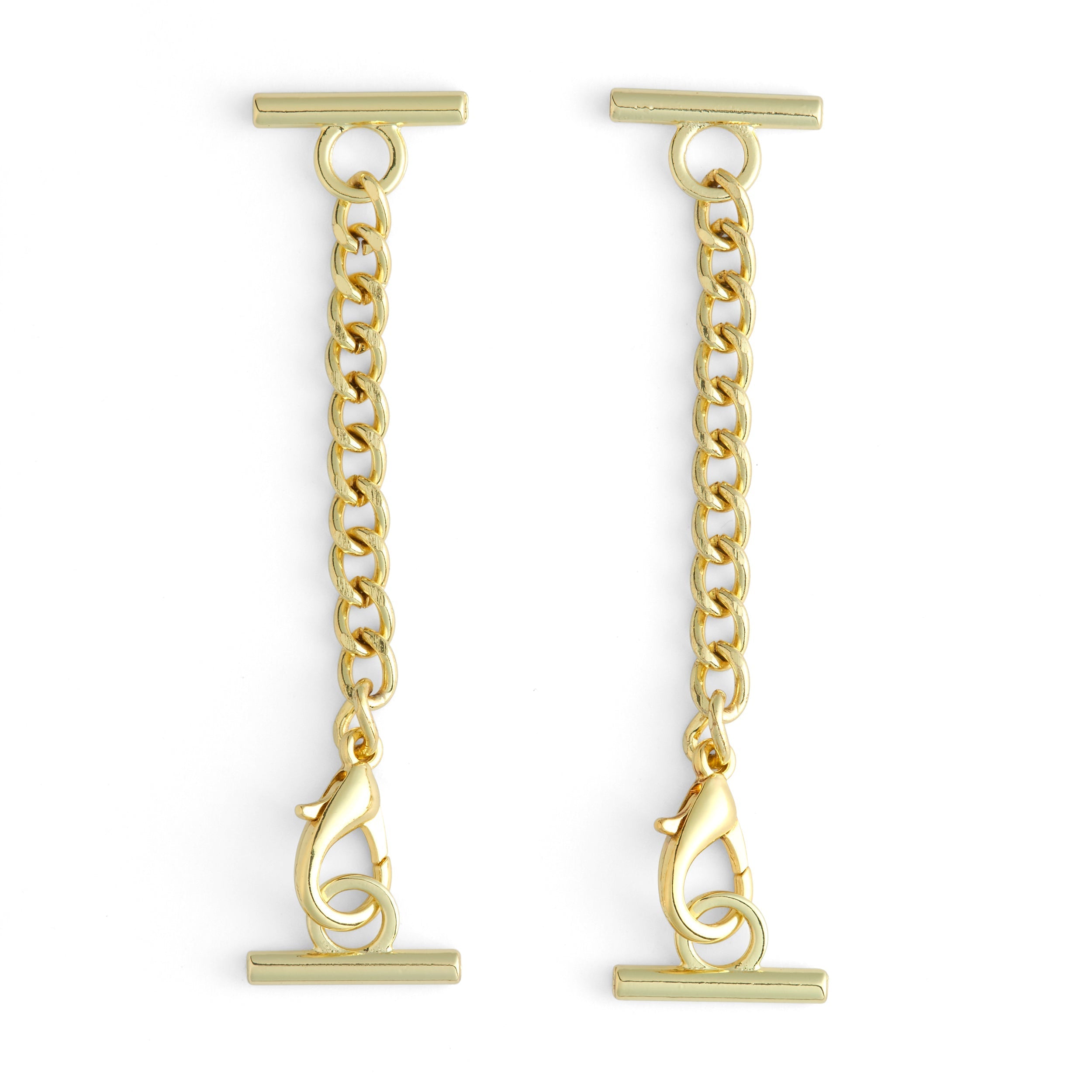 Isabella Chain with Latch Hook 2 Pack - Durable Stainless Steel Necklace Set for Women, Perfect for Everyday Wear and Gift Giving