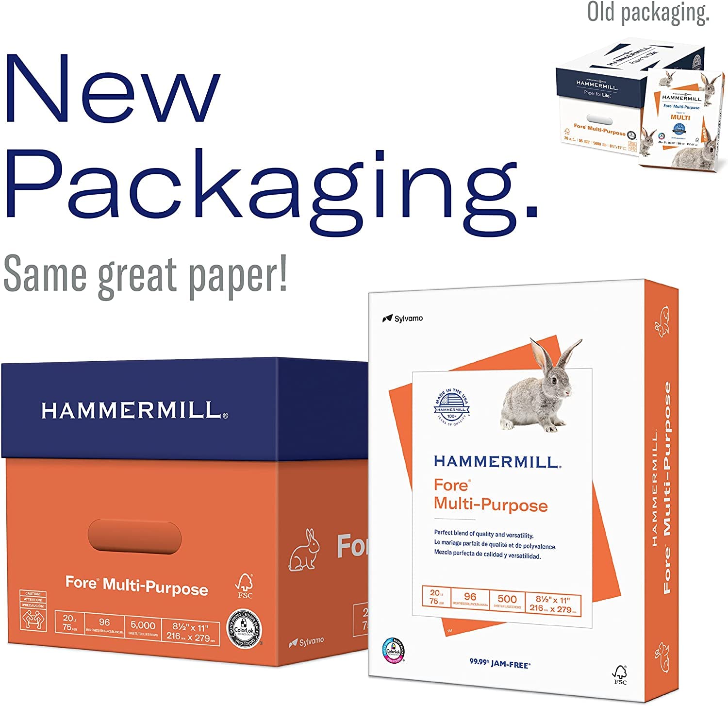 Hammermill 103267 Fore MP Premium White Copy Paper - 20lb, 8.5 x 11 Inches, 500 Sheets/Ream - Perfect for Office Printing, School Projects & Home Office Use