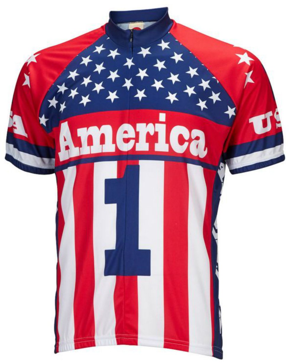 Premium Men's America One Cycling Jersey – High-Performance Bike Shirt for Road & Mountain Biking – Ideal for Cycling Enthusiasts & Professional Riders
