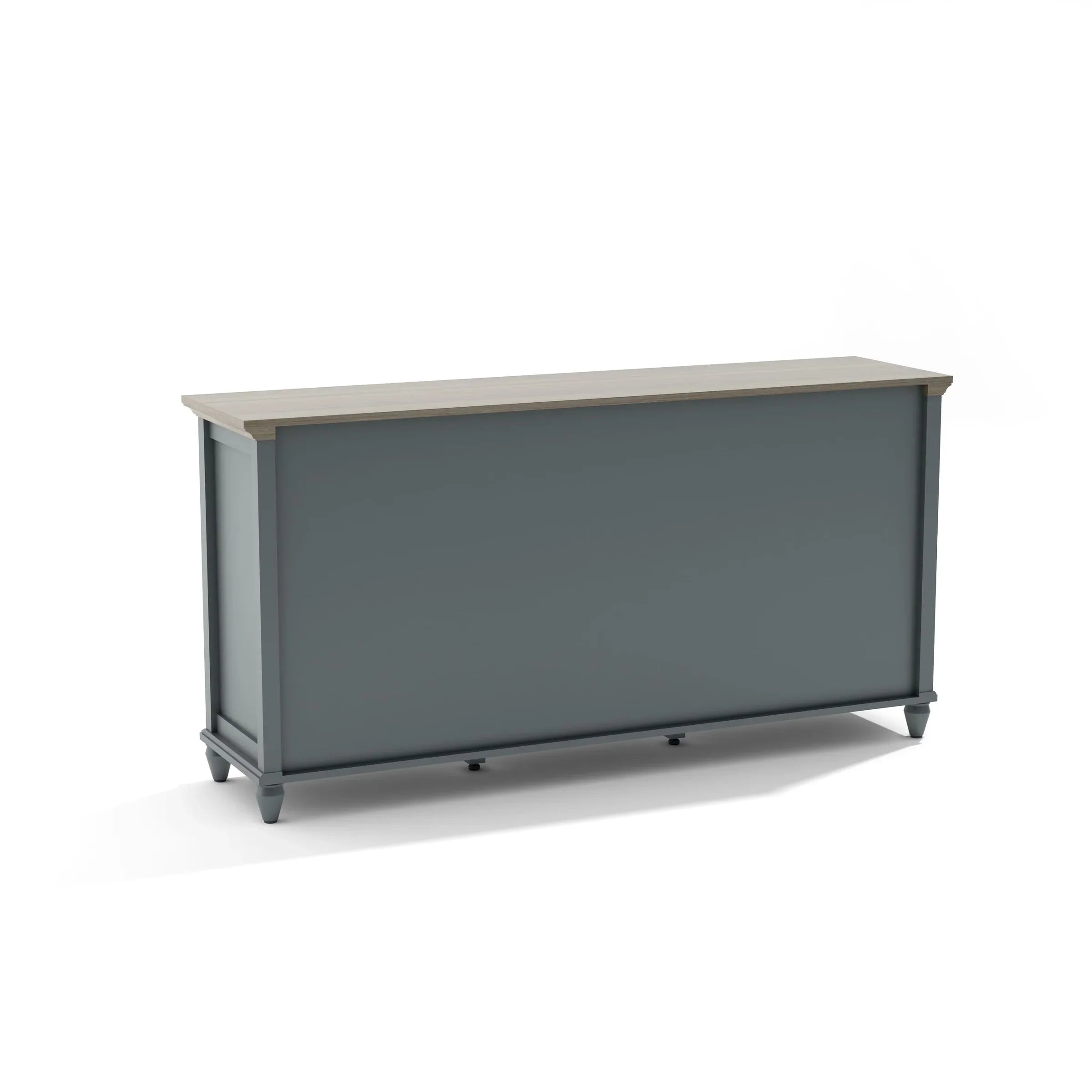 Anderson Teak Chenon Sideboard Grey/Brown - Solid Teak Wood Buffet Cabinet with 2 Drawers & 2 Doors - SB CG 6316 - Perfect for Dining Room Storage & Living Room Organization