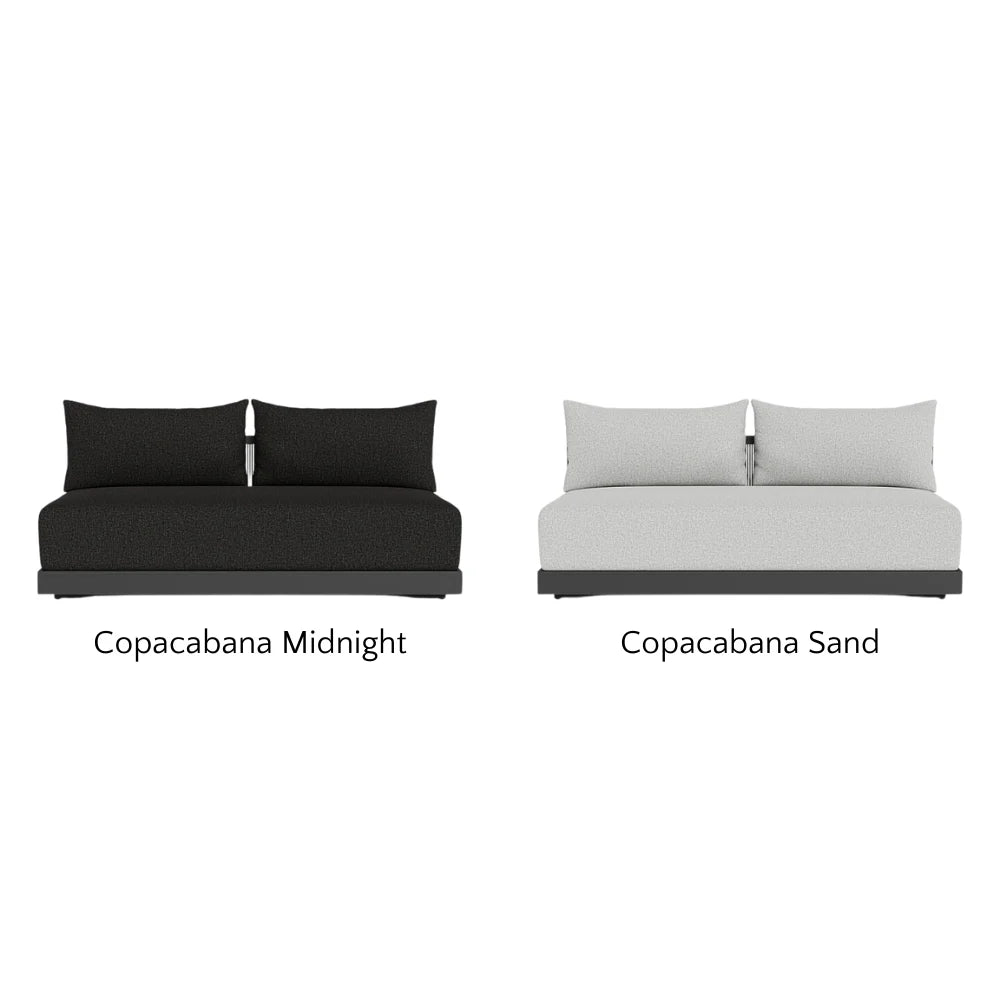 Antigua Outdoor 2-Seat Armless Patio Sofa - Perfect for Poolside, Garden, and Backyard Relaxation