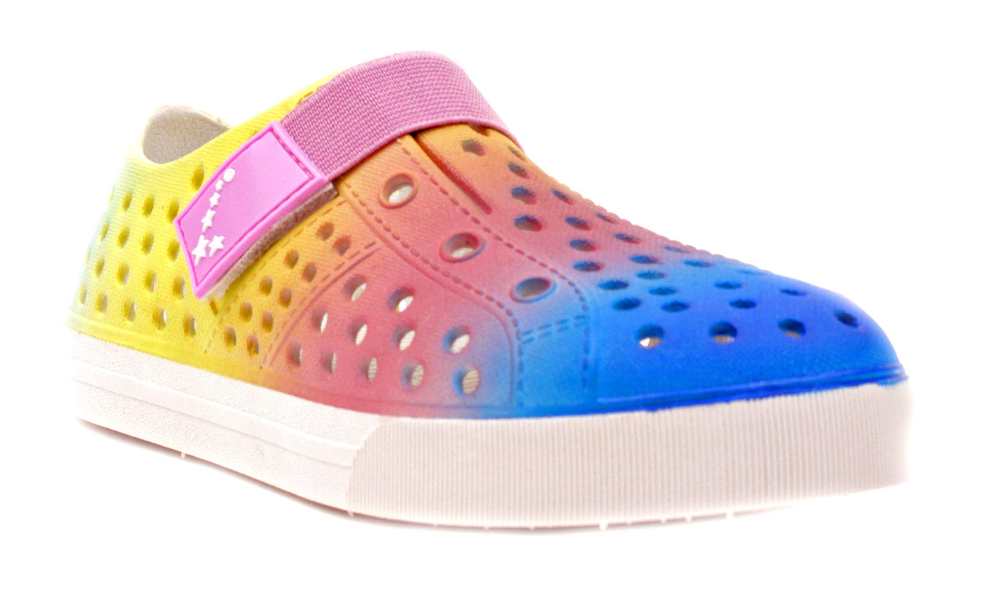 Luckers Girls Water Shoes Slip-On Quick Dry Sneakers for Beach Swimming Pool Outdoor Activities