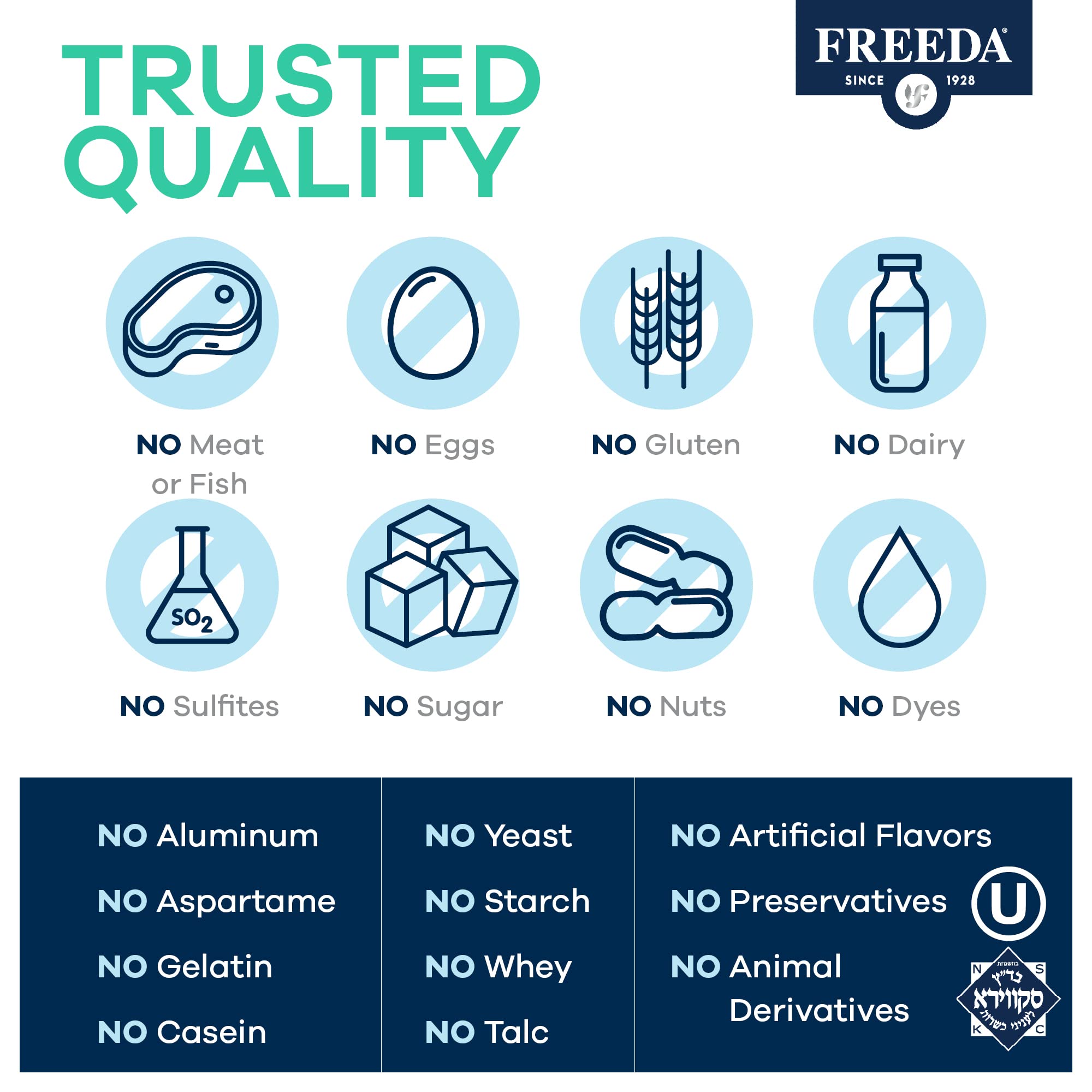 Freeda Iron Supplement - Ferrous Fumarate Iron Tablets for Energy & Anemia Support | Vegan, Gluten-Free Iron Pills for Women & Men | Boost Energy Levels & Improve Blood Health