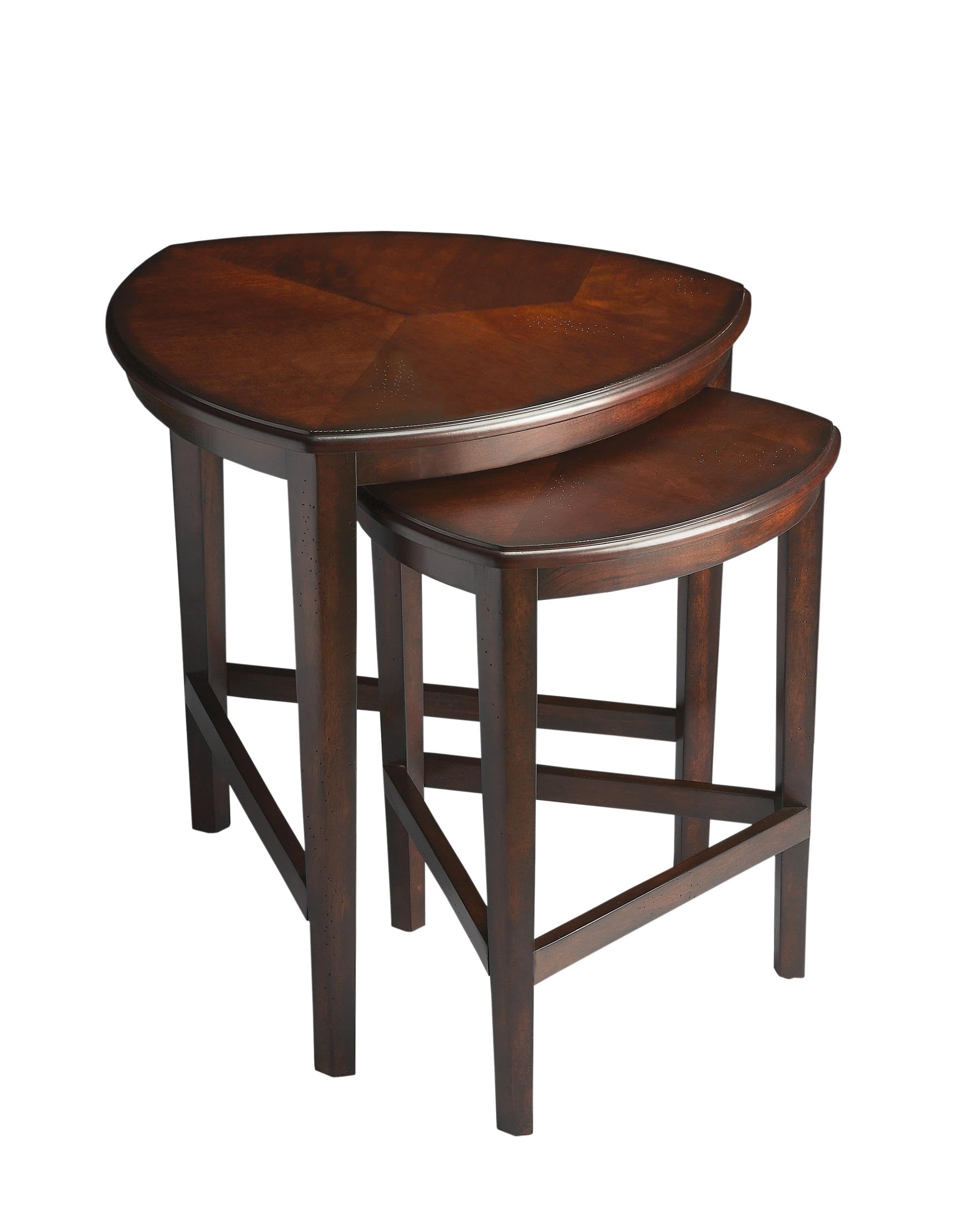 Butler Finnegan Chocolate Nesting Tables - Set of 3 Modern Side End Tables for Living Room, Bedroom, or Office - Perfect for Coffee, Books, and Decor