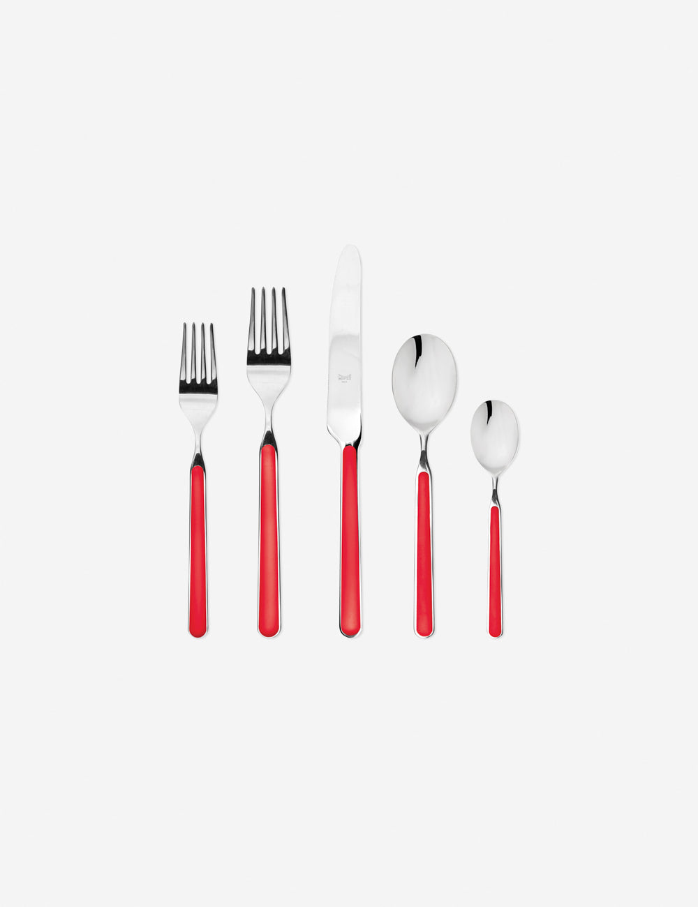 Premium Mepra Fantasia 5-Piece Flatware Set - Stainless Steel Silverware for Fine Dining, Wedding Gifts & Elegant Table Settings