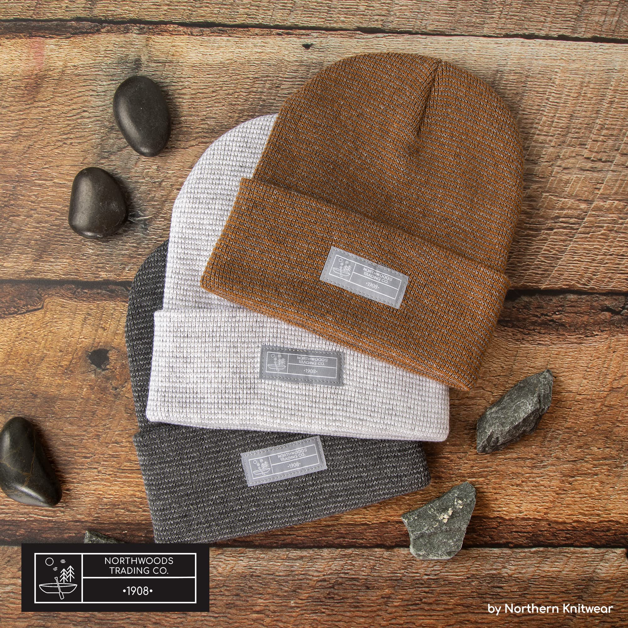 Recycled Wool Blend Super Soft Cuffed Beanie for Men & Women - Sustainable Lightweight Winter Hat for Outdoor Activities, Skiing & Casual Wear