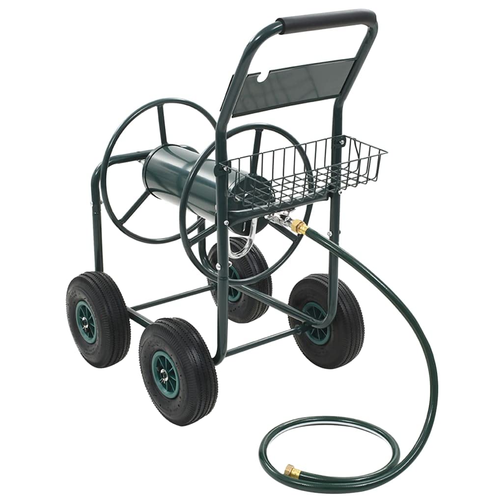 CHARMMA Heavy Duty 246ft Garden Hose Reel Cart with 1/2