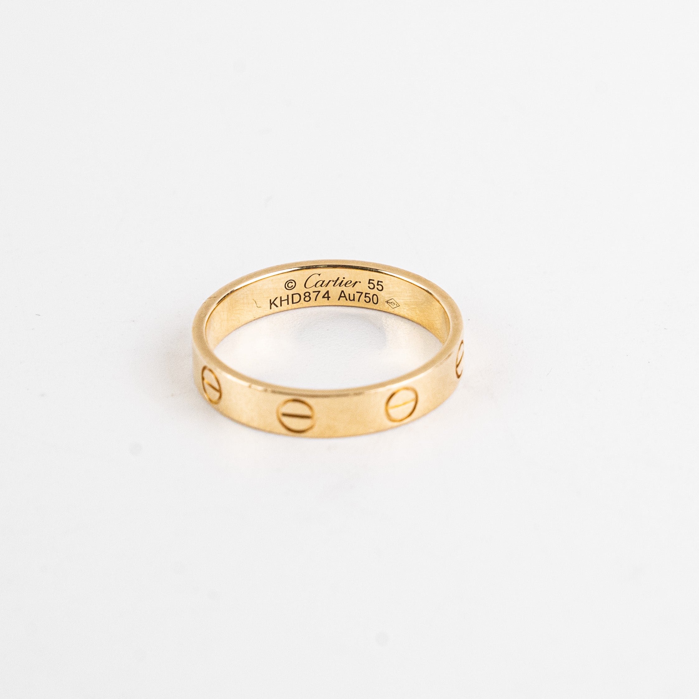 Cartier Love Wedding Band Ring - Size 55 in 18K Yellow Gold for Men & Women | Luxury Bridal Jewelry, Anniversary Gift & Engagement Ring