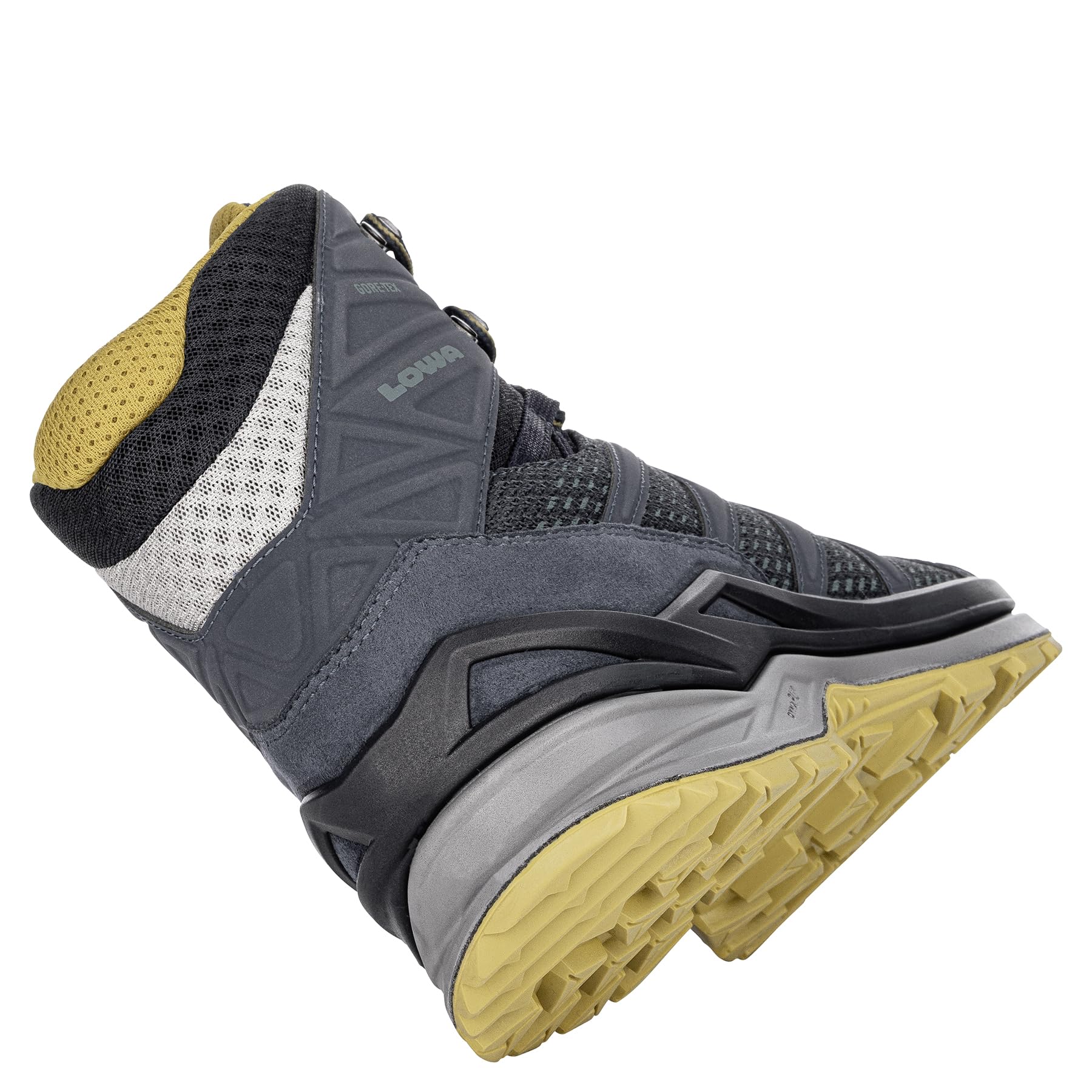 Lowa Innox Pro GTX Mid Hiking Boots for Men - Waterproof & Breathable Navy Blue Size 9.5 - Ideal for Outdoor Adventures, Trekking & Backpacking