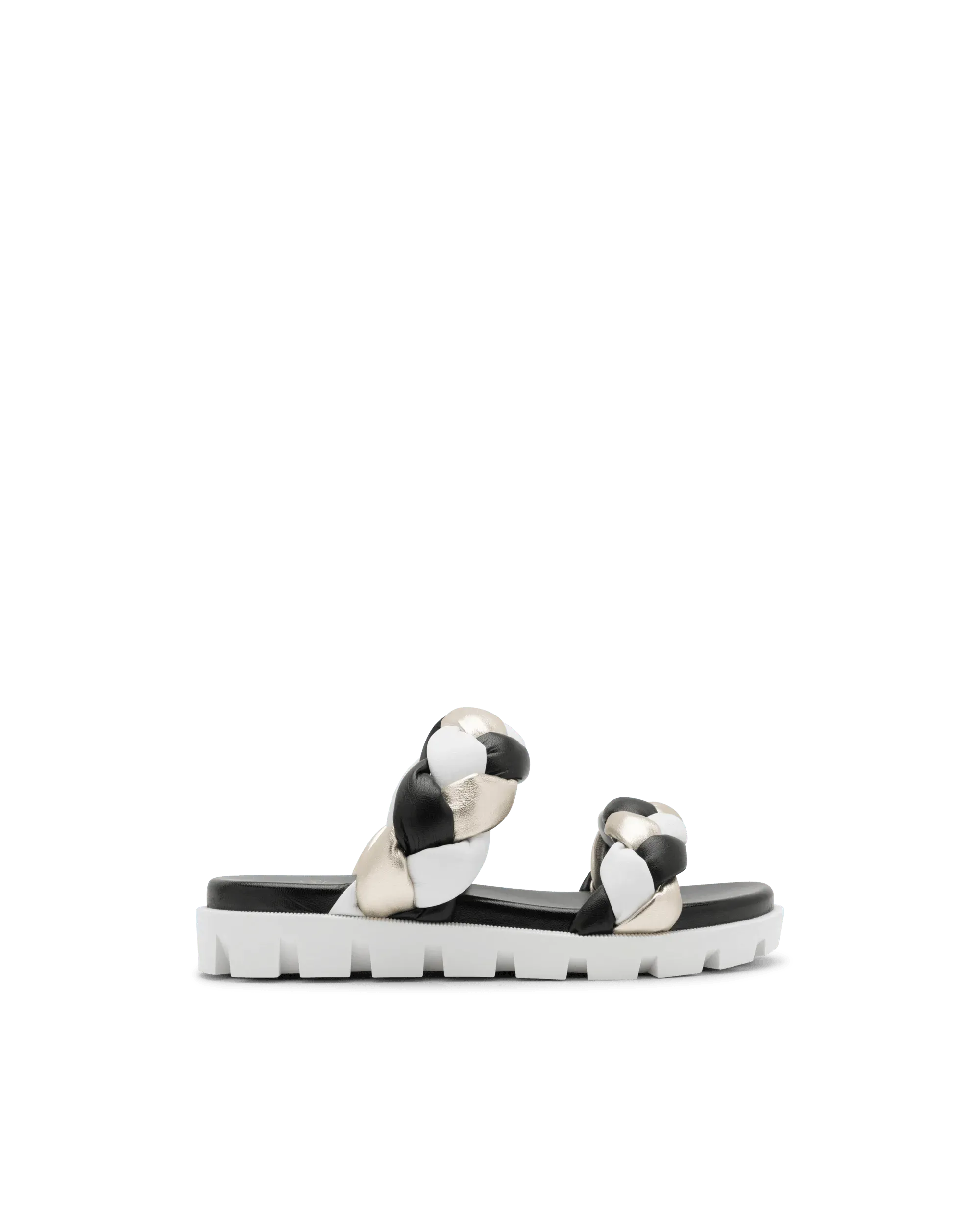 Just Brio Braided Lug Flats - Women's Comfortable Slip-On Loafers for Casual & Office Wear | Non-Slip Sole, Lightweight & Stylish