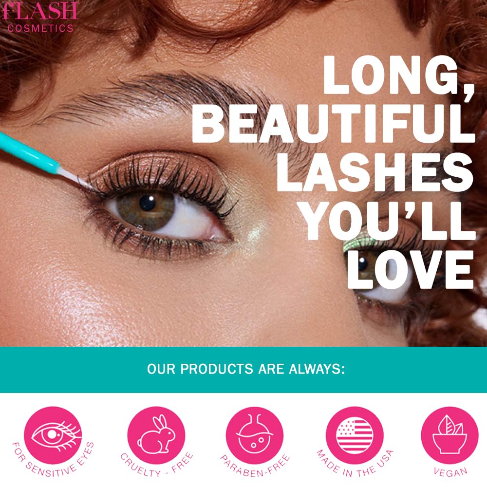 Flash Ultimate Lash Duo - Eyelash Growth Serum & Volumizing Mascara Set for Longer, Thicker, Natural Lashes - Perfect for Daily Use, Special Occasions & Lash Care Routine
