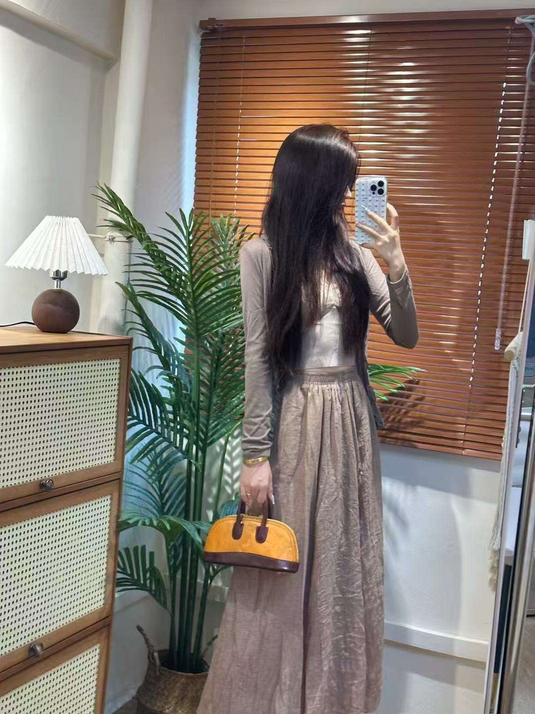 Vintage Mini Leather Bowling Bag for Women - Stylish & Durable Handbag for Casual Outings, Travel & Everyday Use