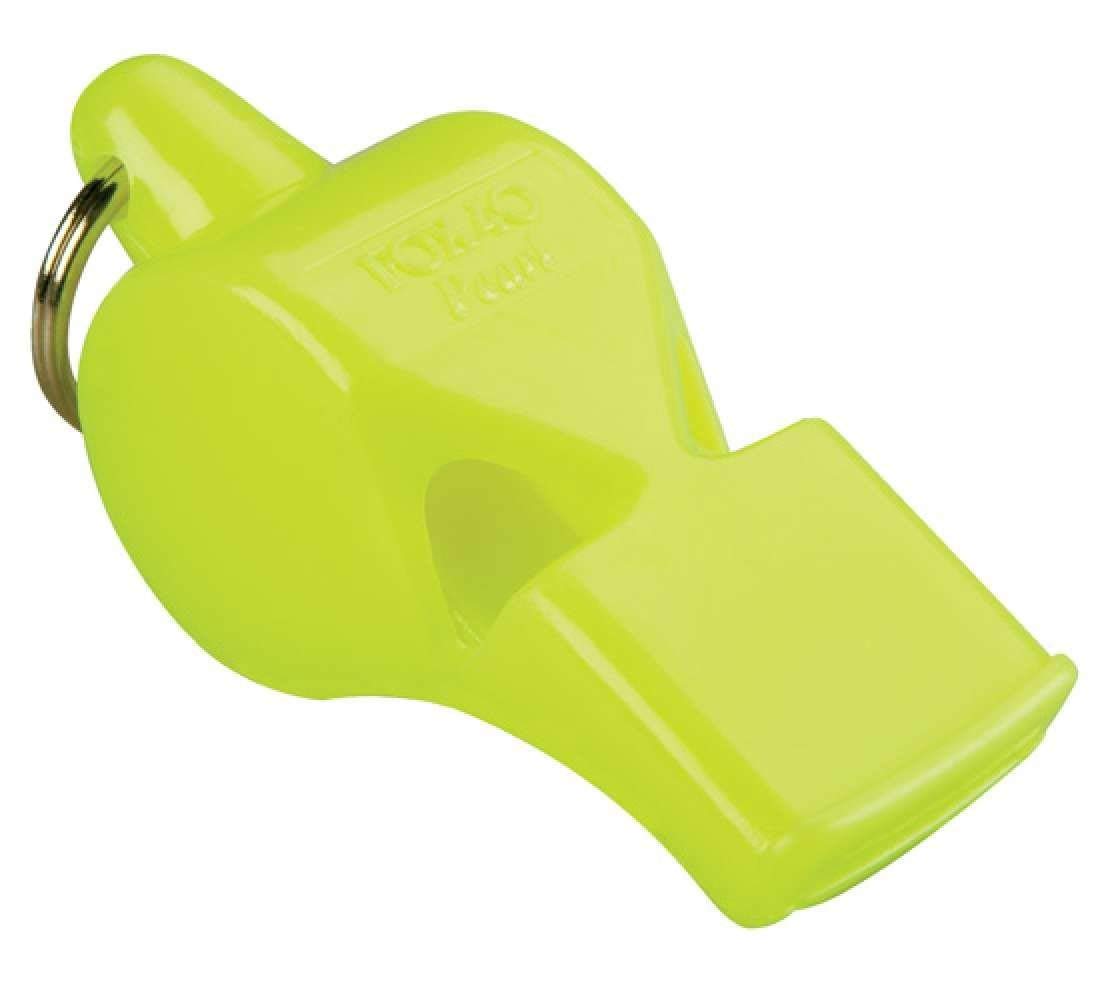 Fox 40 Pearl Safety Whistle - High Visibility Neon Yellow - Ideal for Coaches, Referees, Lifeguards & Emergency Situations