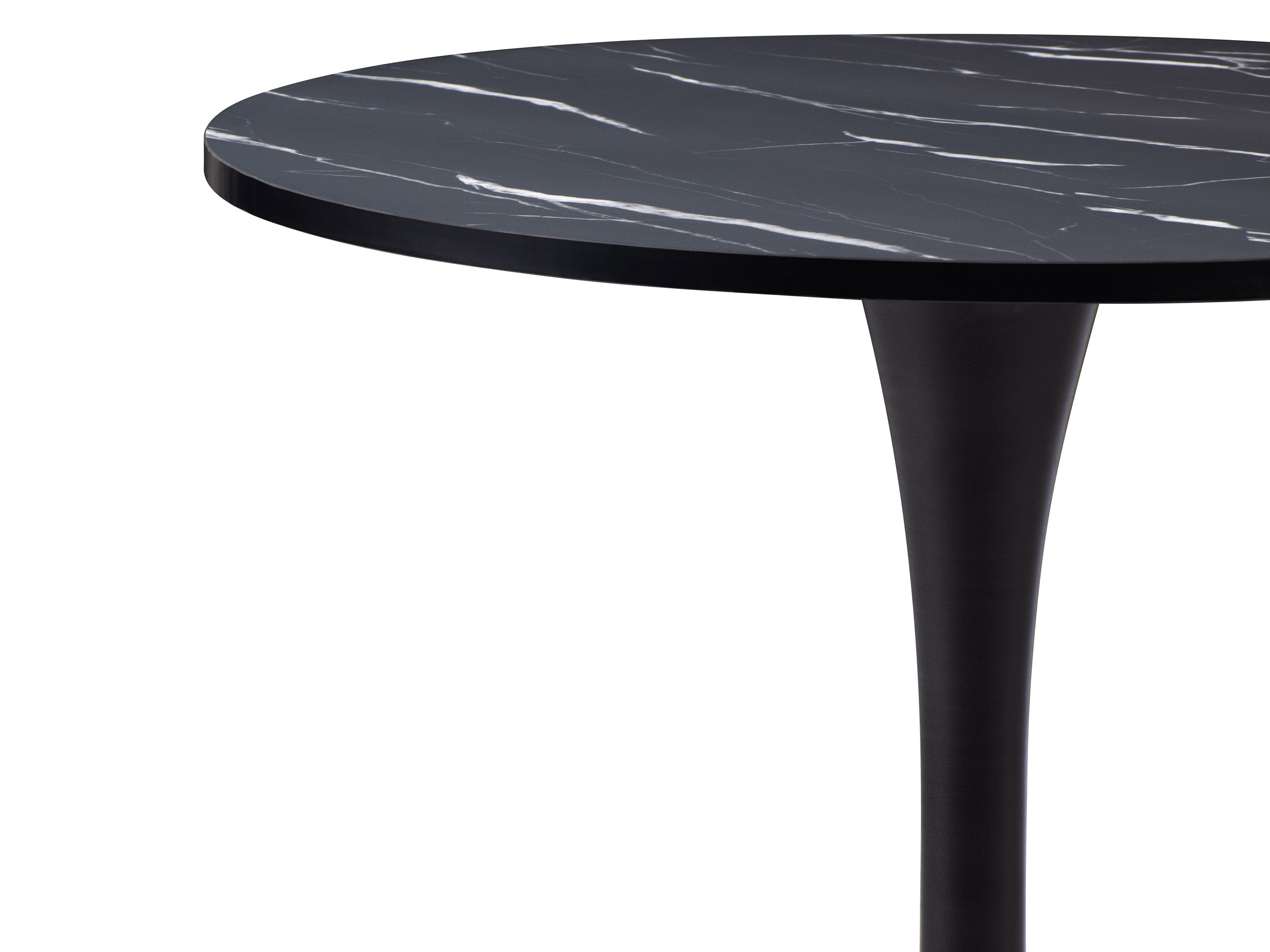 Black Marble Round Bistro Table 28