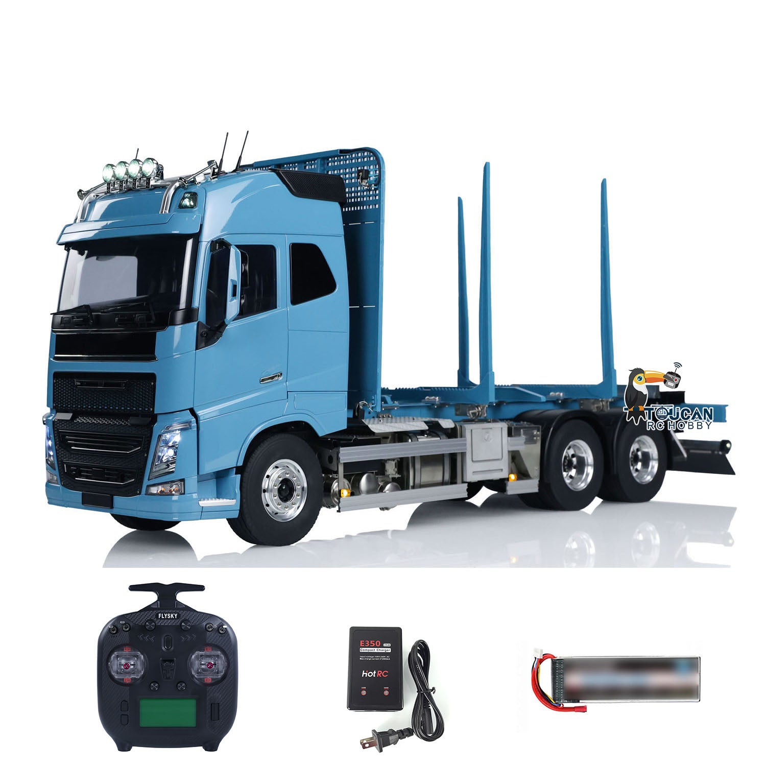 1/14 Scale FH16 RC Timber Truck 6X6 Globetrotter 750 RTR Electric Remote Control Car - TAMIYAYA 56360 Simulation Vehicle Model with 3 Speed & ST8 Radio - Perfect for Off-Road Adventures, Construction Site Play, and RC Truck Enthusiasts