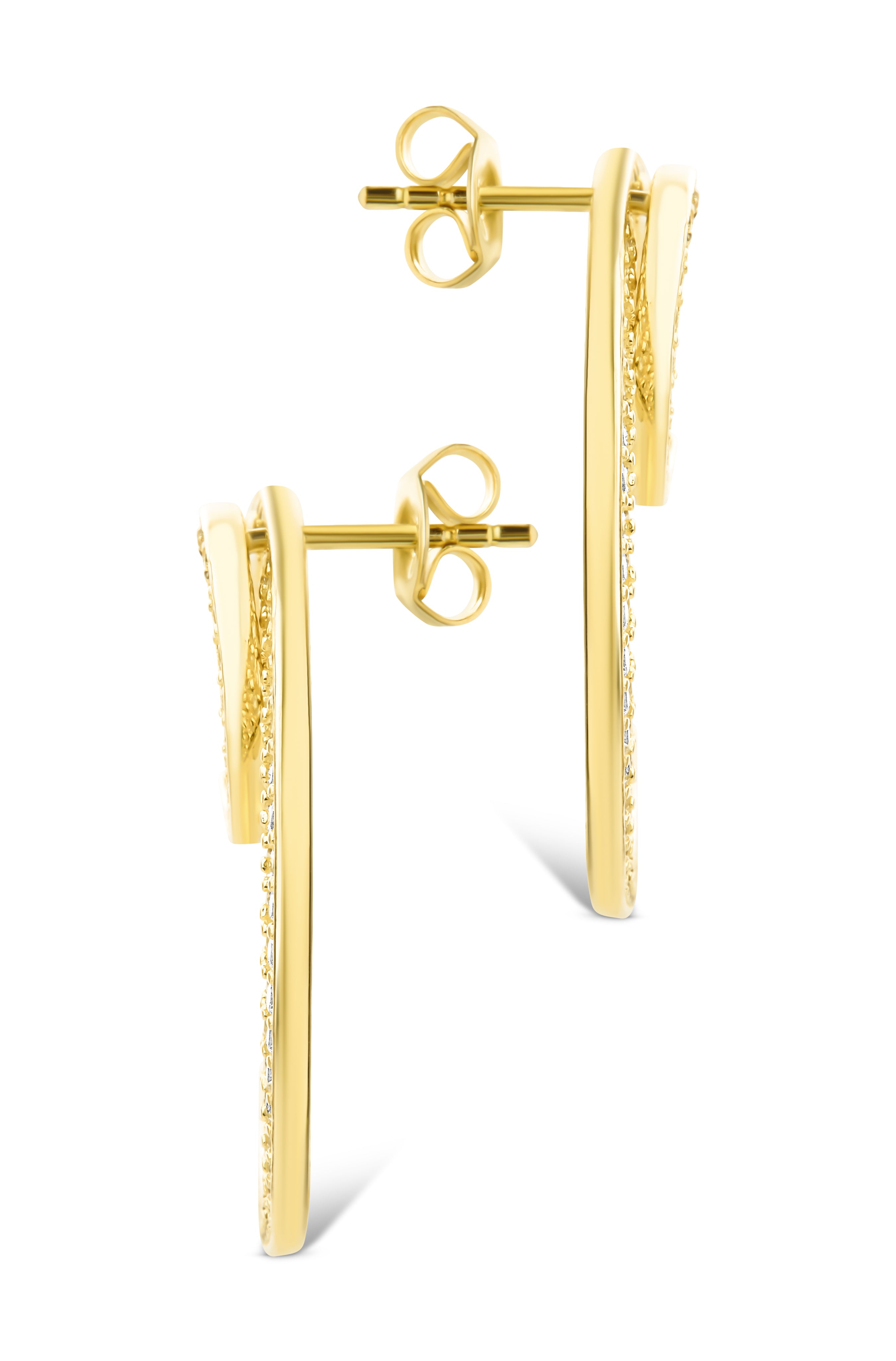 Keaton CZ Crescent Stud Earrings for Women - Sparkling Cubic Zirconia Silver Moon Earrings | Perfect for Date Night, Parties & Gifts