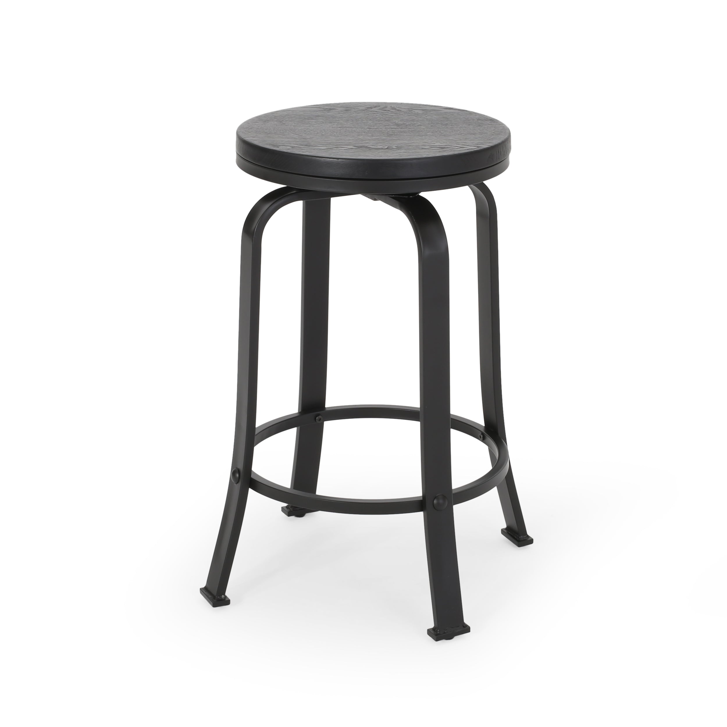 2-Piece Counter Stool Set - Modern Bar Stools for Kitchen Island, Breakfast Bar & Dining - Adjustable Height & Comfortable Seating
