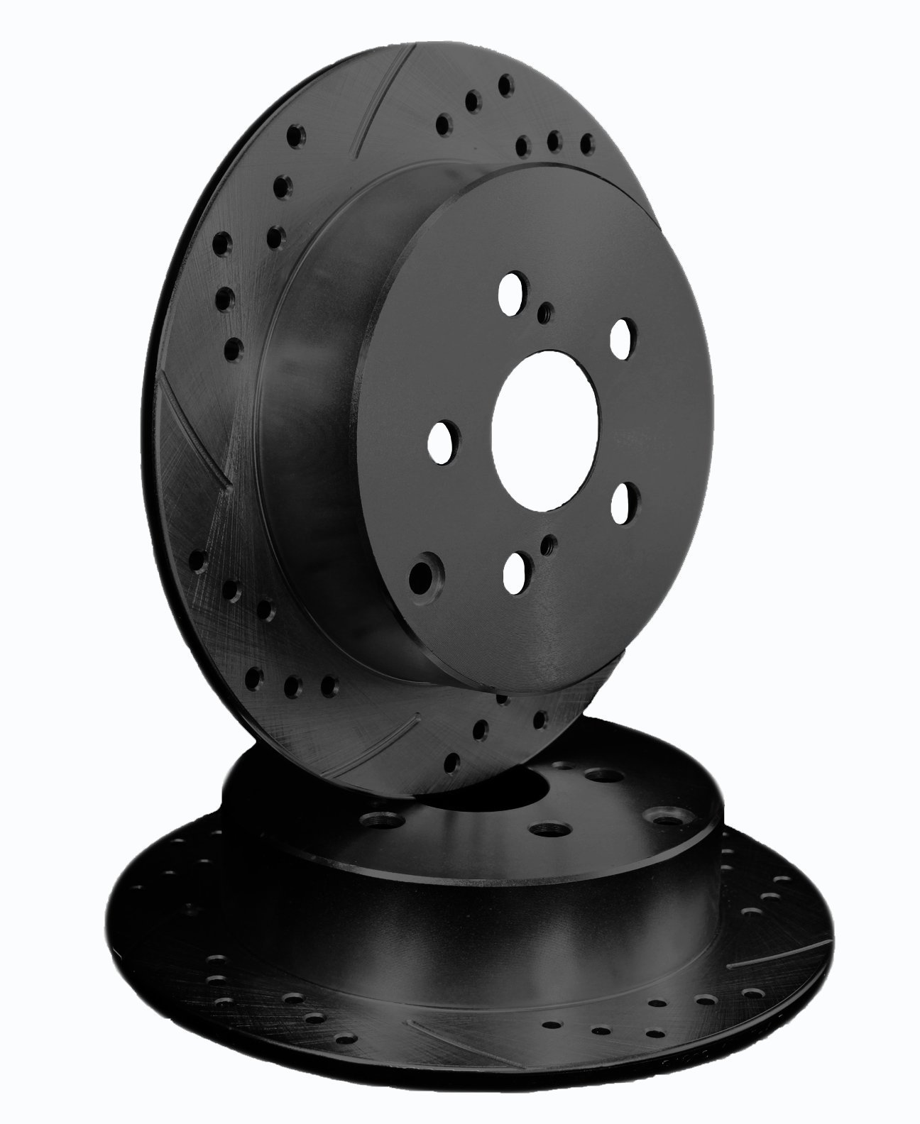 Performance Brake Rotors REAR PAIR - Compatible with 2010 Jeep Wrangler (ATL53041-03DDSBZ) | High-Quality Replacement for Improved Stopping Power | Perfect for Off-Roading & Daily Commuting