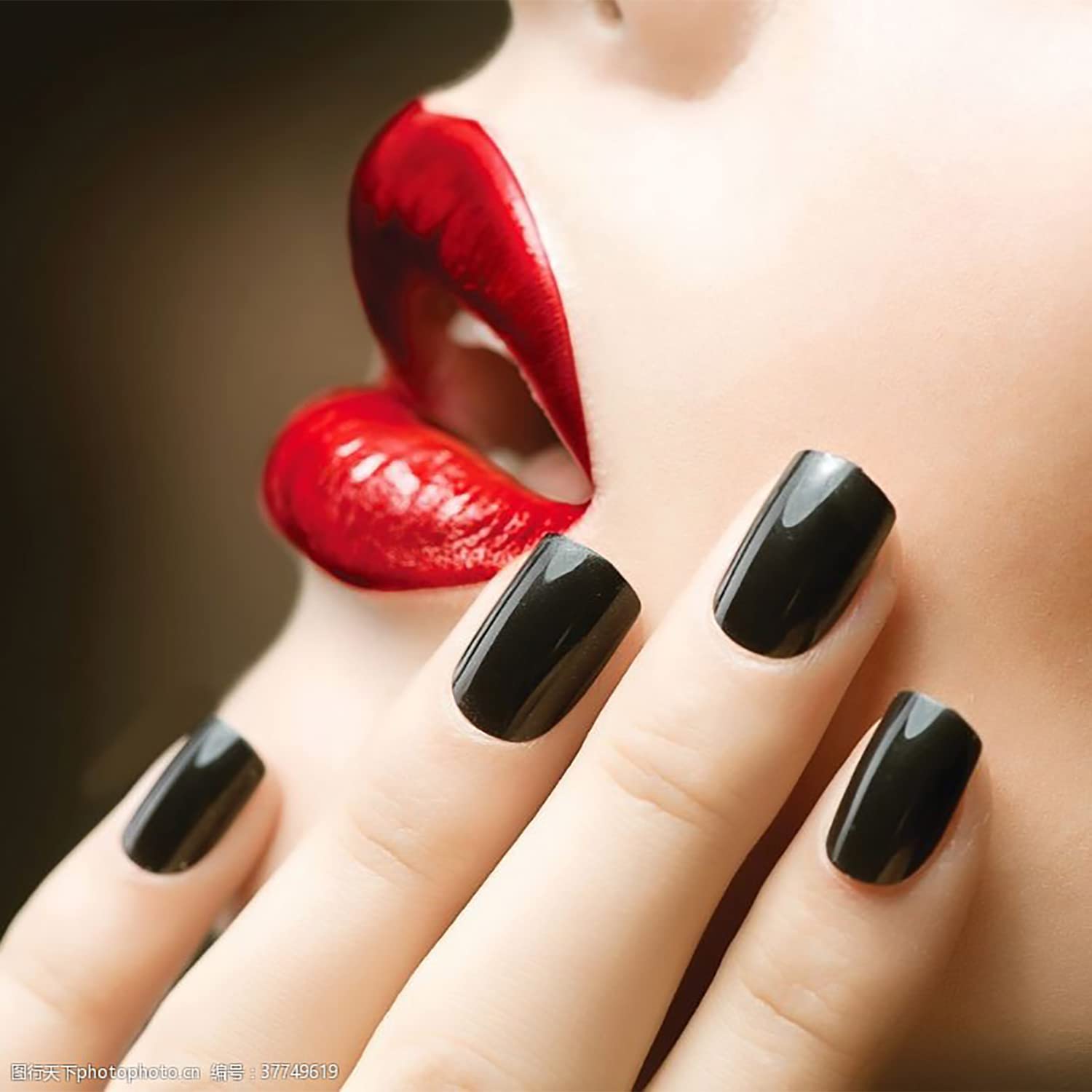 SILPECWEE 16 Sheets Black Nail Wraps - Solid Color Gel Nail Polish Strips for Women | Self-Adhesive Nail Stickers | Manicure & Nail Art Kit with Nail File | Perfect for Home Salon, Parties & Gifts