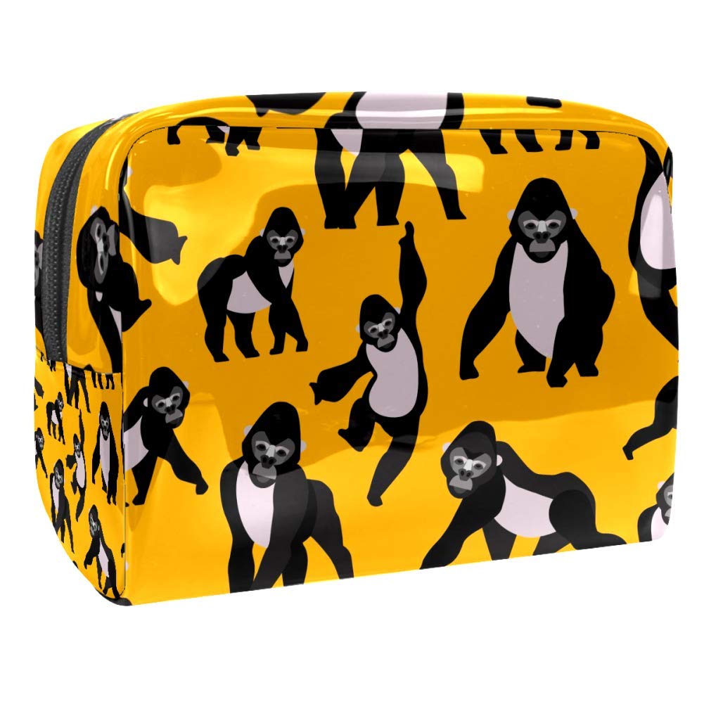 Portable Waterproof Makeup Bag with Zipper - Travel Toiletry Organizer for Women, Cosmetic Storage Pouch for Makeup Brushes, Lipstick, Skincare - Perfect for Travel, Gym, and Daily Use