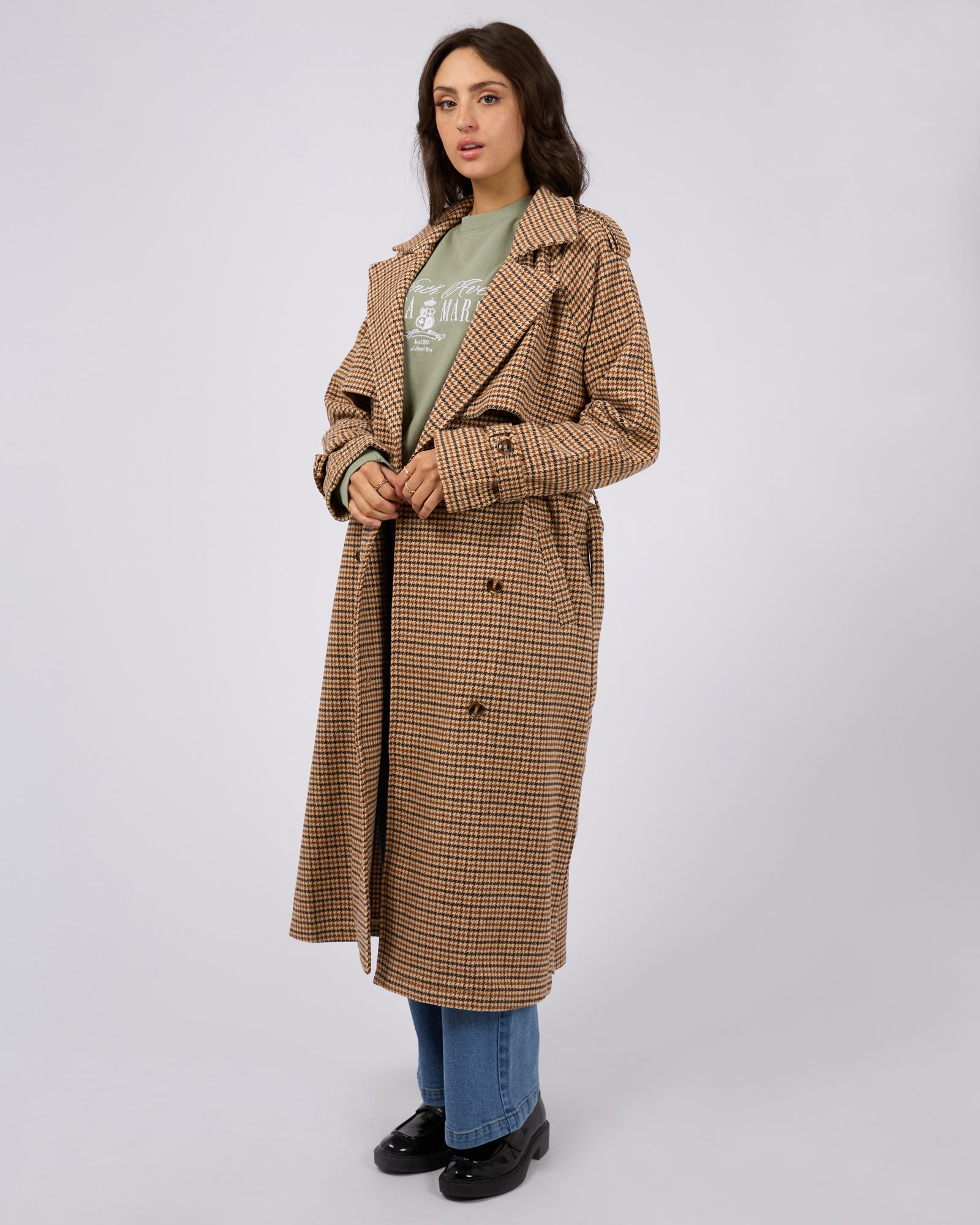 All About Eve Charlotte Trench Coat - Stylish Multicolor Women's Raincoat for Fall & Winter | Perfect for Office, Dating & Outdoor Activities