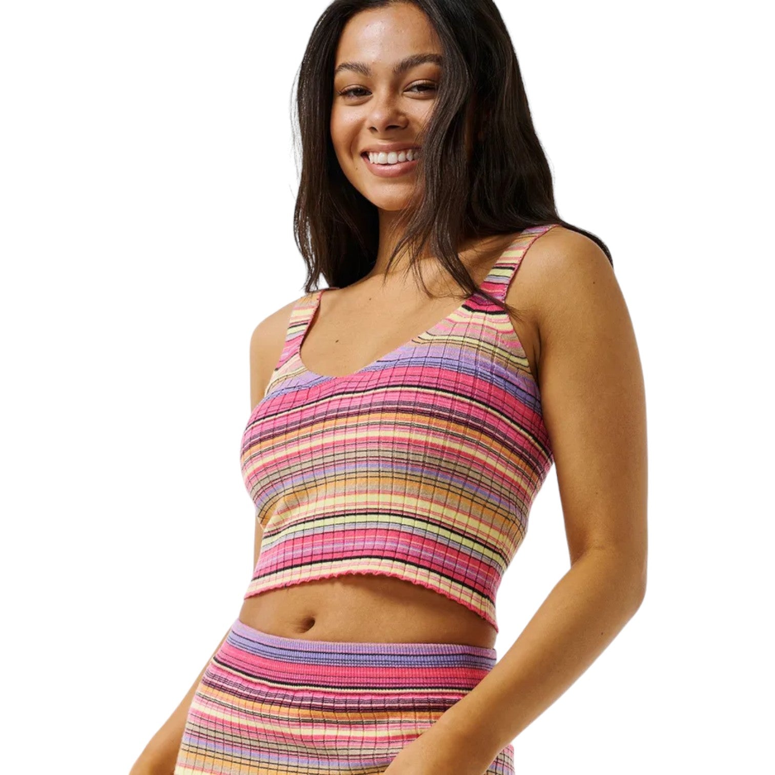 Rip Curl Women's Palapa Knit Top - Soft Crewneck Casual Shirt for Beach, Surfing & Summer Outfits