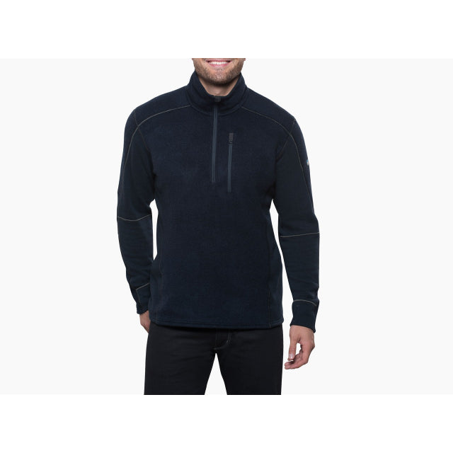 Men's Interceptr 1/4 Zip Pullover Fleece Jacket - Lightweight Athletic Running Top for Outdoor Workouts & Casual Wear