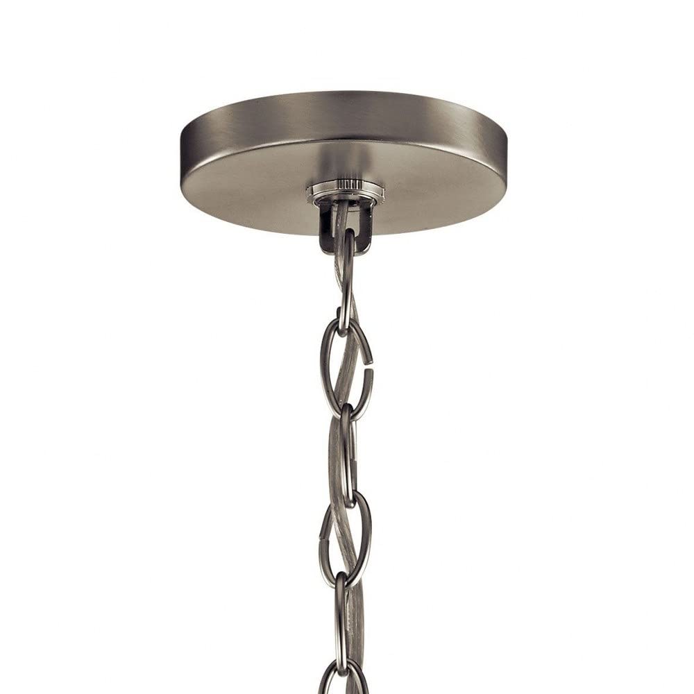 5-Light Modern Minimalist Chandelier with Clear Glass Shades - Black Finish for Dining Room, Living Room, or Bedroom Lighting